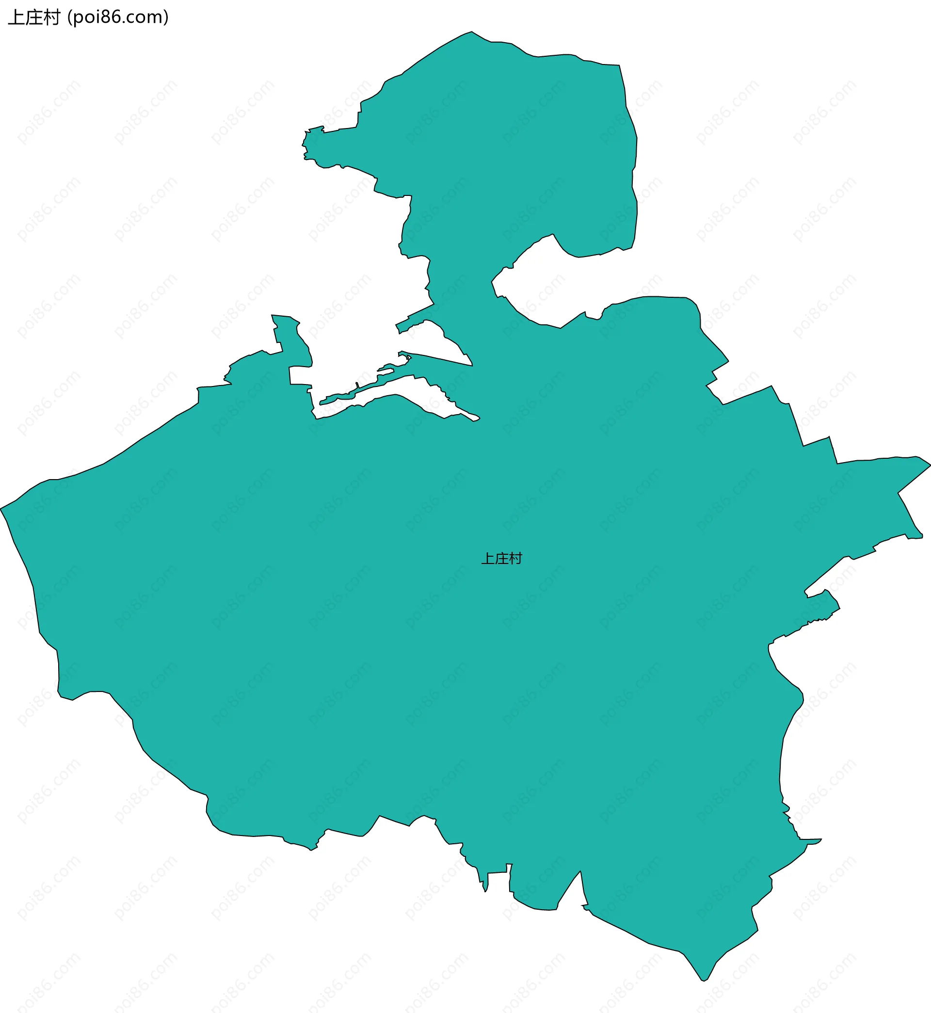 上庄村边界地图