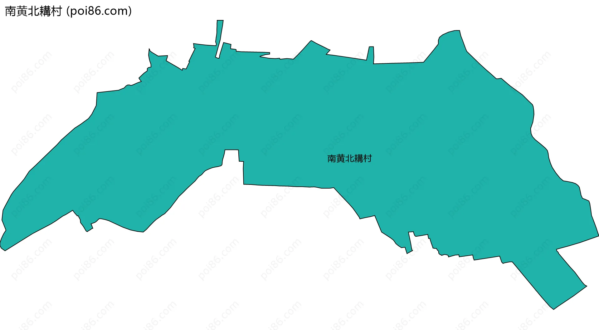 南黄北耩村边界地图