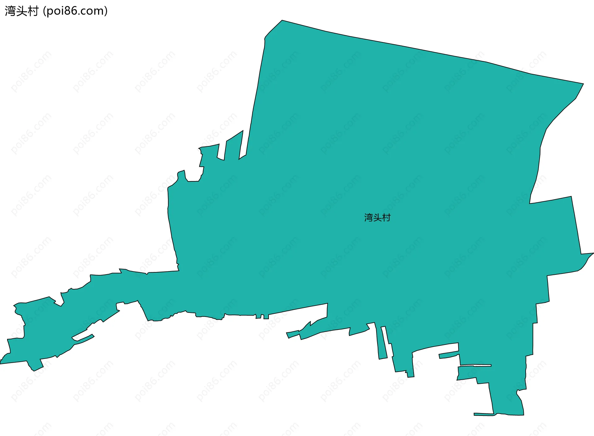 湾头村边界地图