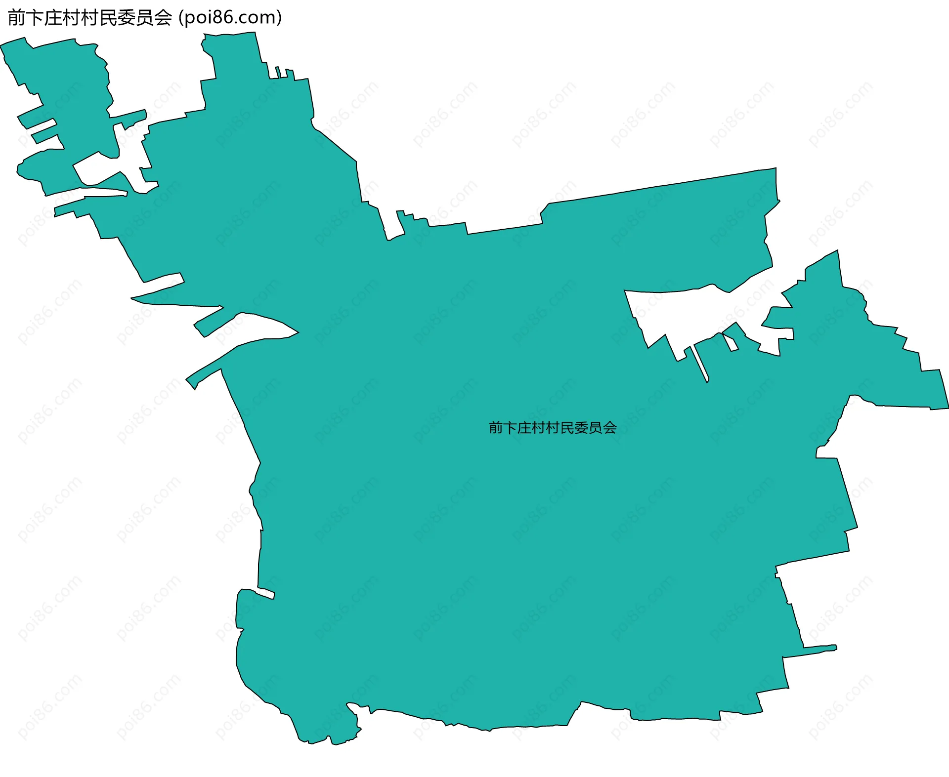 前卞庄村村民委员会边界地图