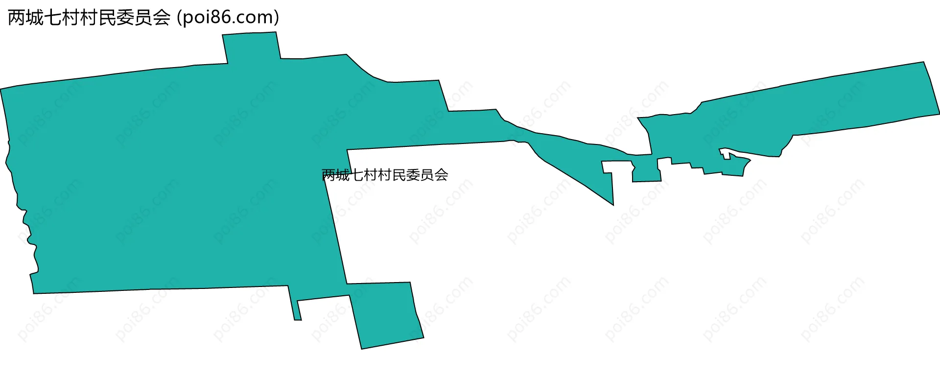 两城七村村民委员会边界地图