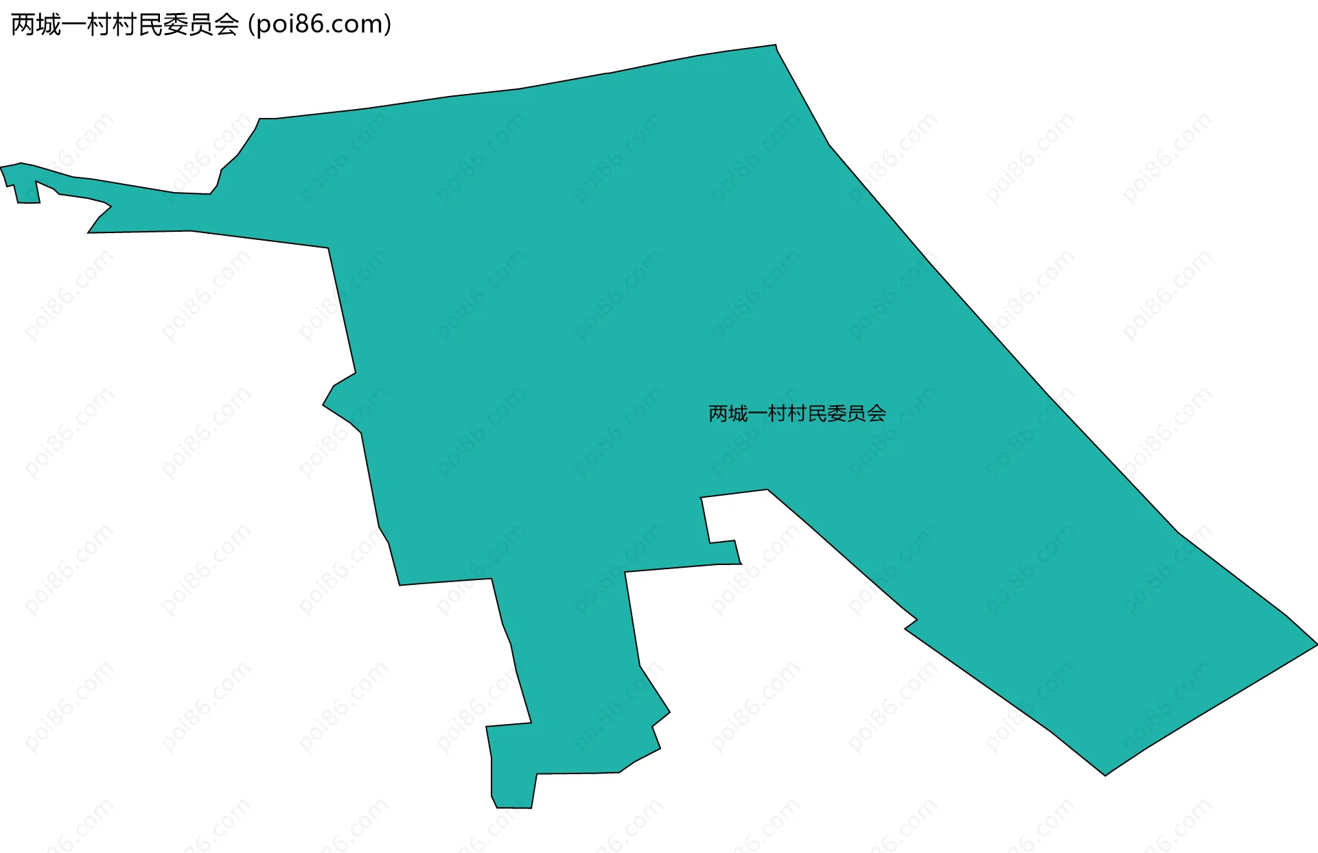 两城一村村民委员会边界地图