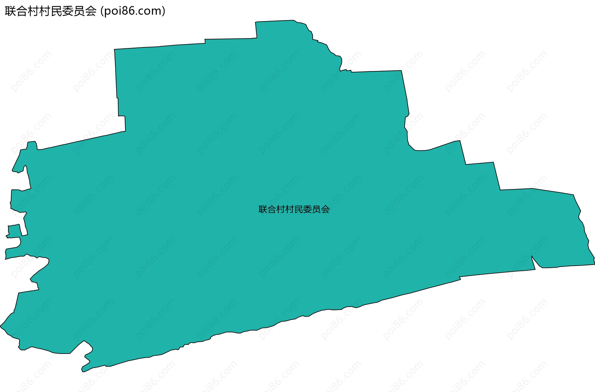 联合村村民委员会边界地图