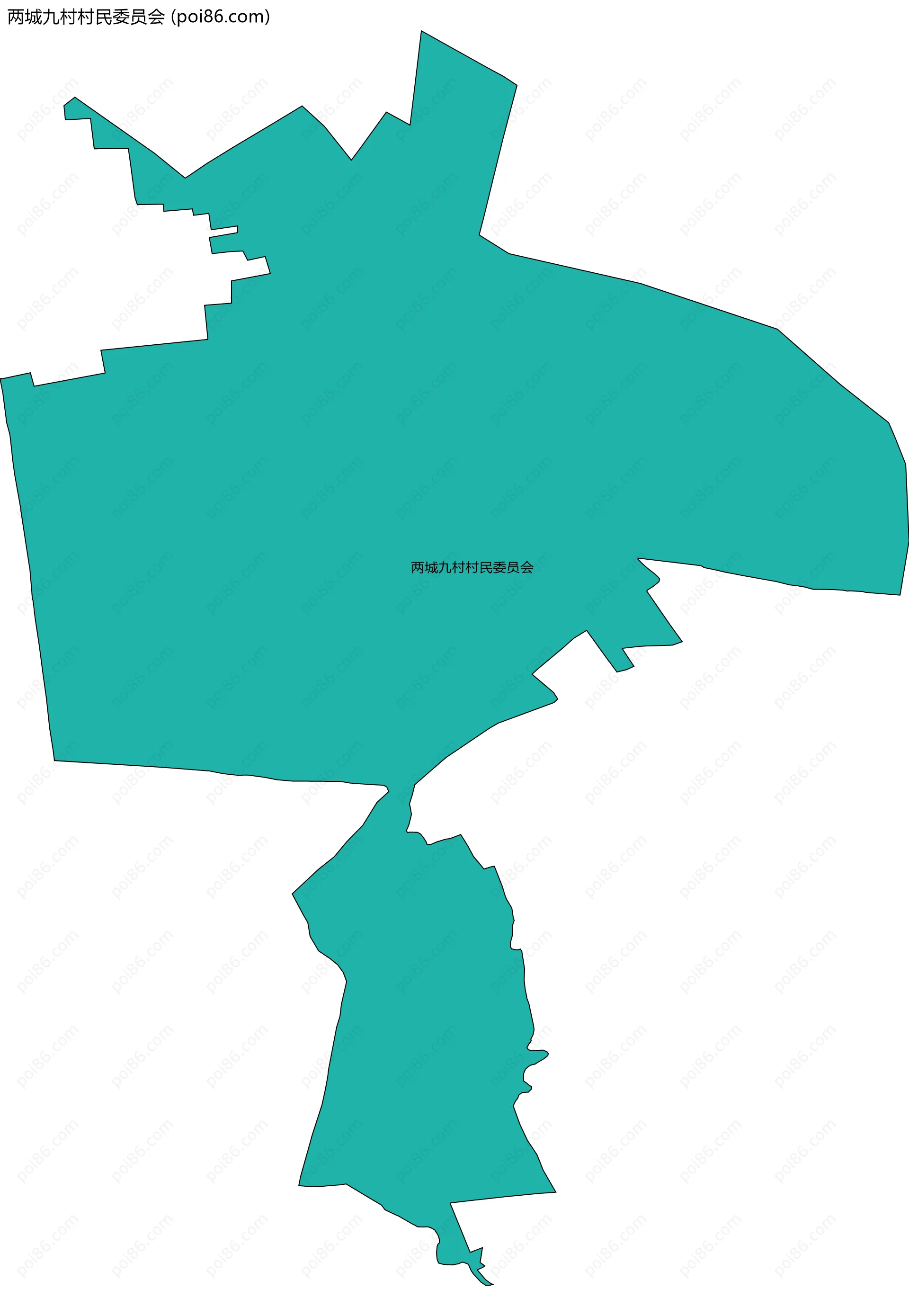 两城九村村民委员会边界地图