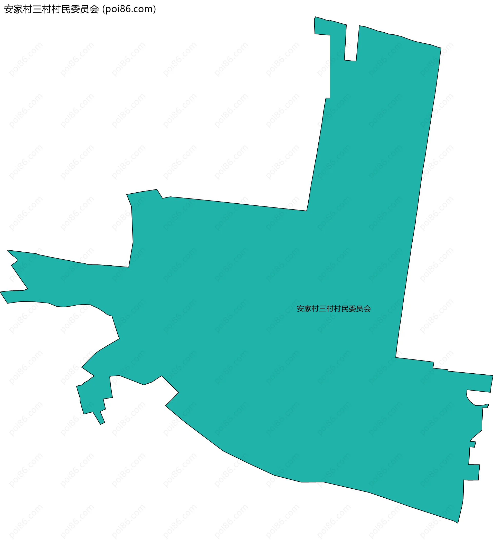安家村三村村民委员会边界地图