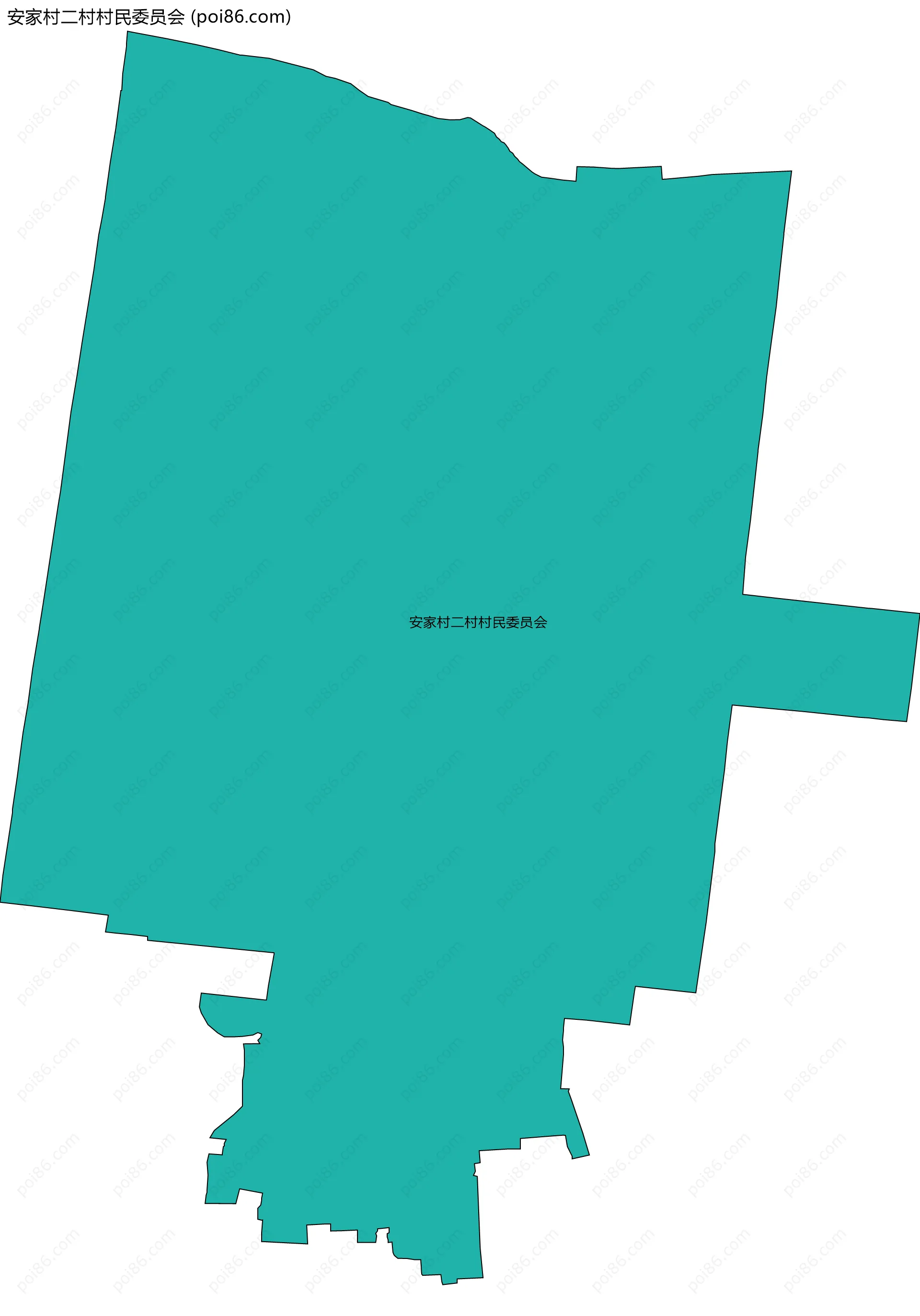 安家村二村村民委员会边界地图