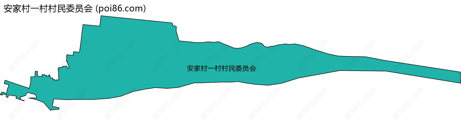 安家村一村村民委员会边界地图