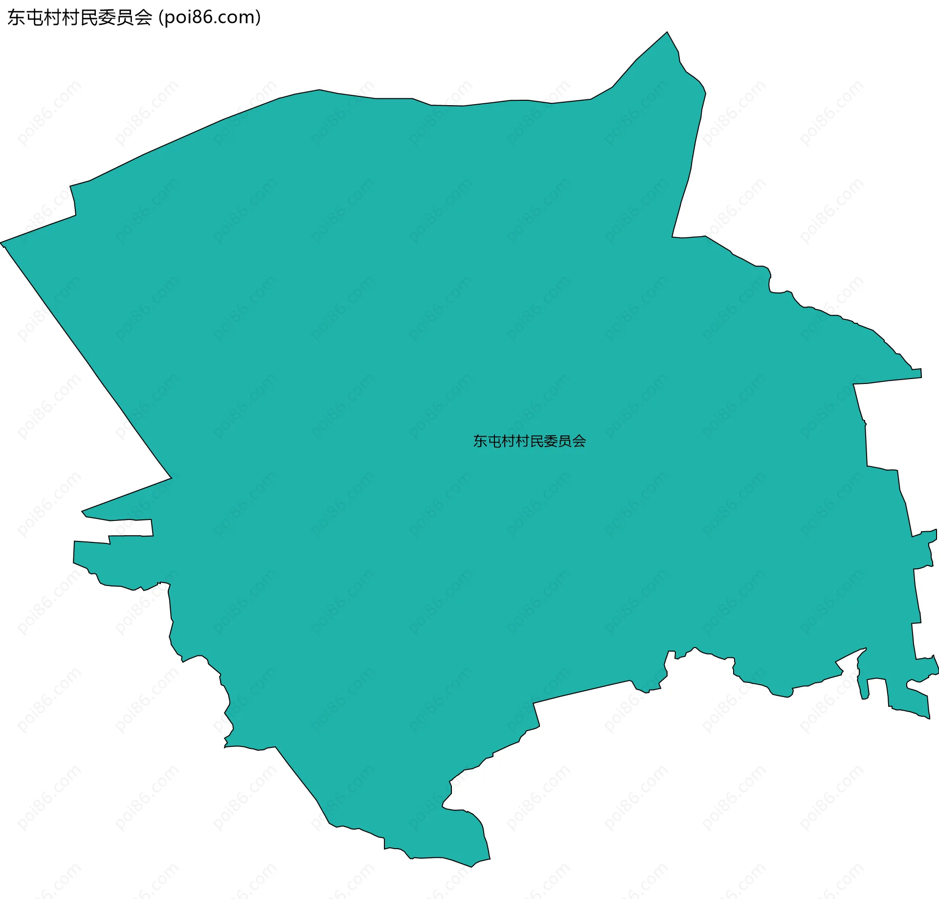 东屯村村民委员会边界地图