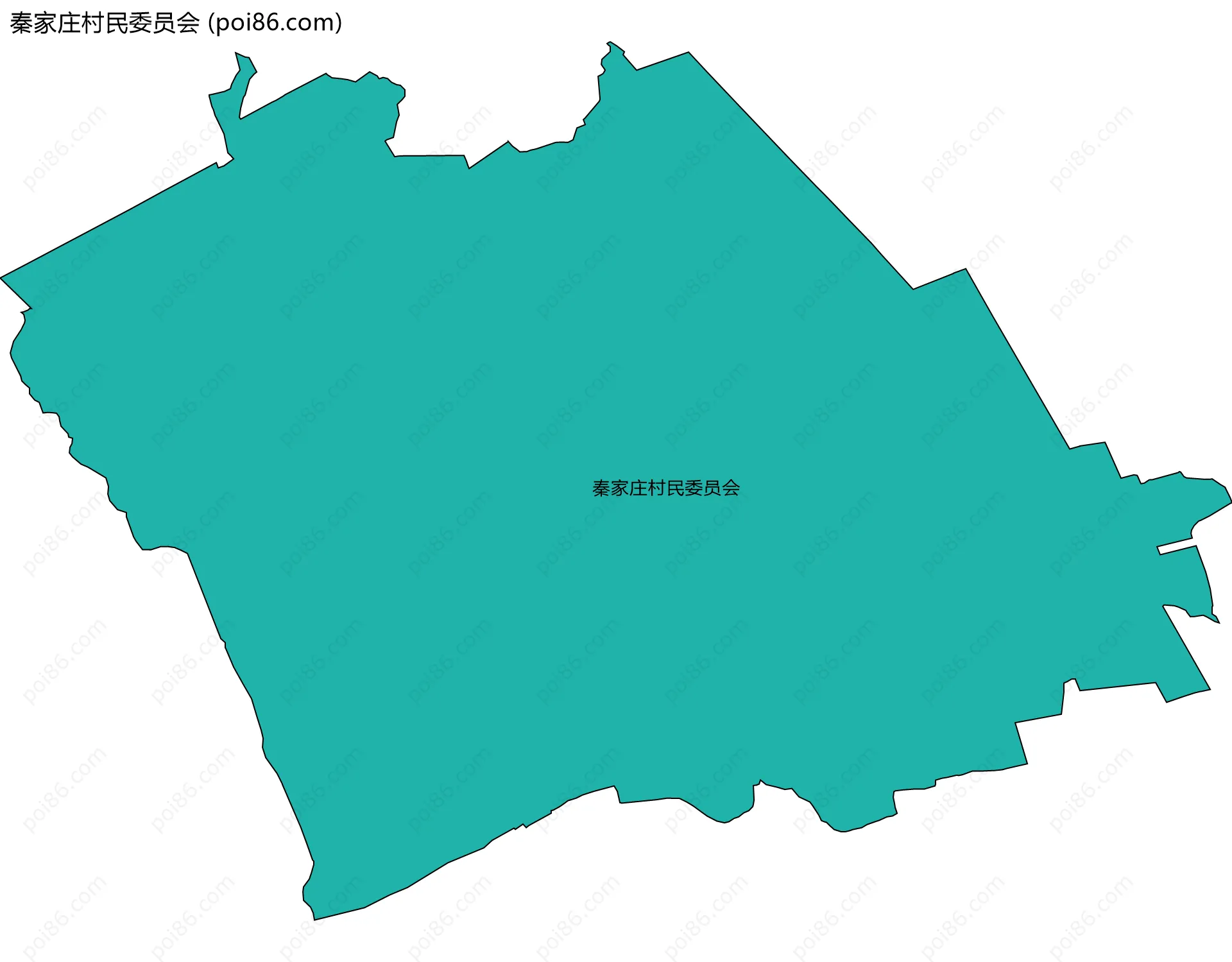 秦家庄村民委员会边界地图