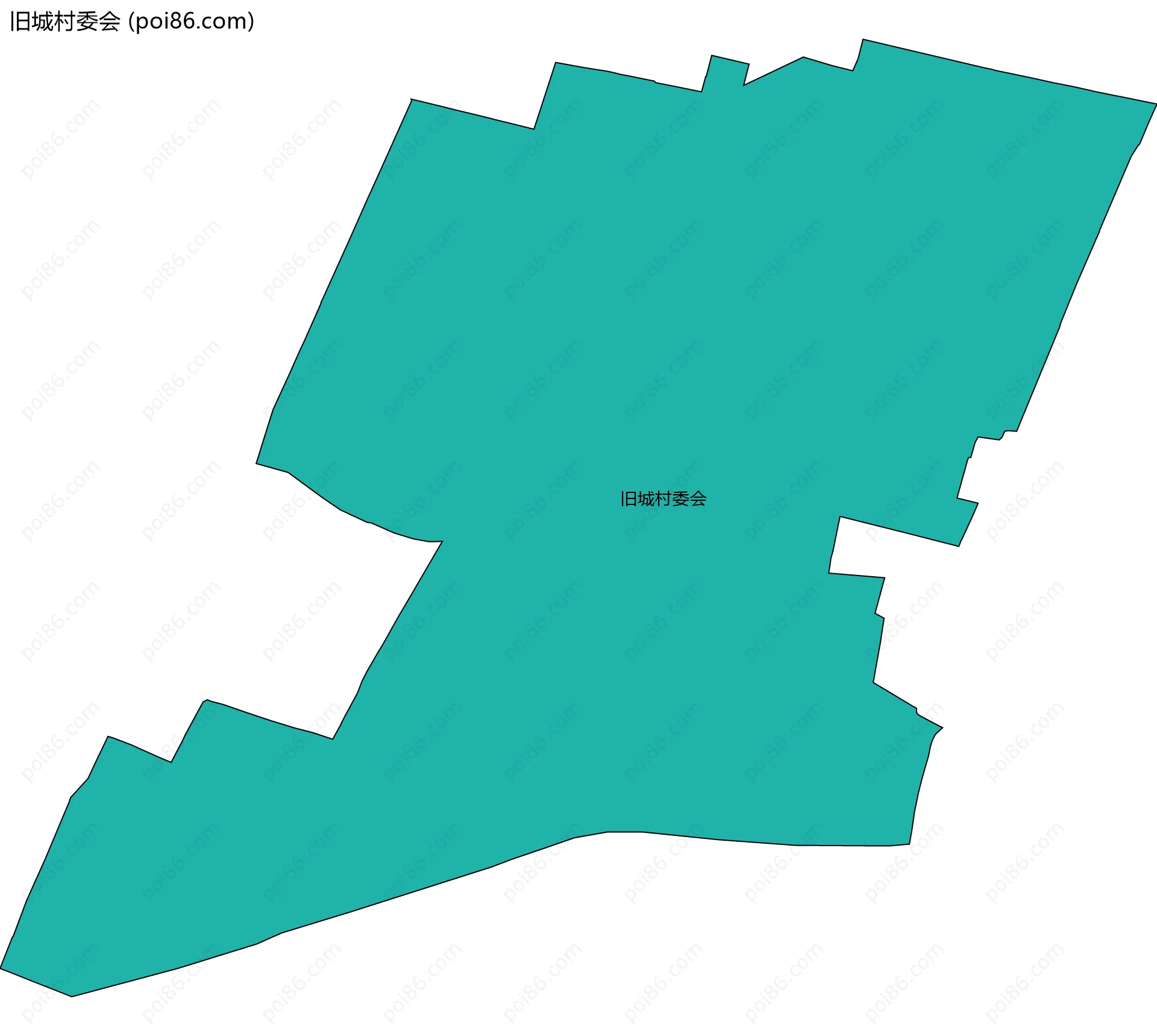 旧城村委会边界地图