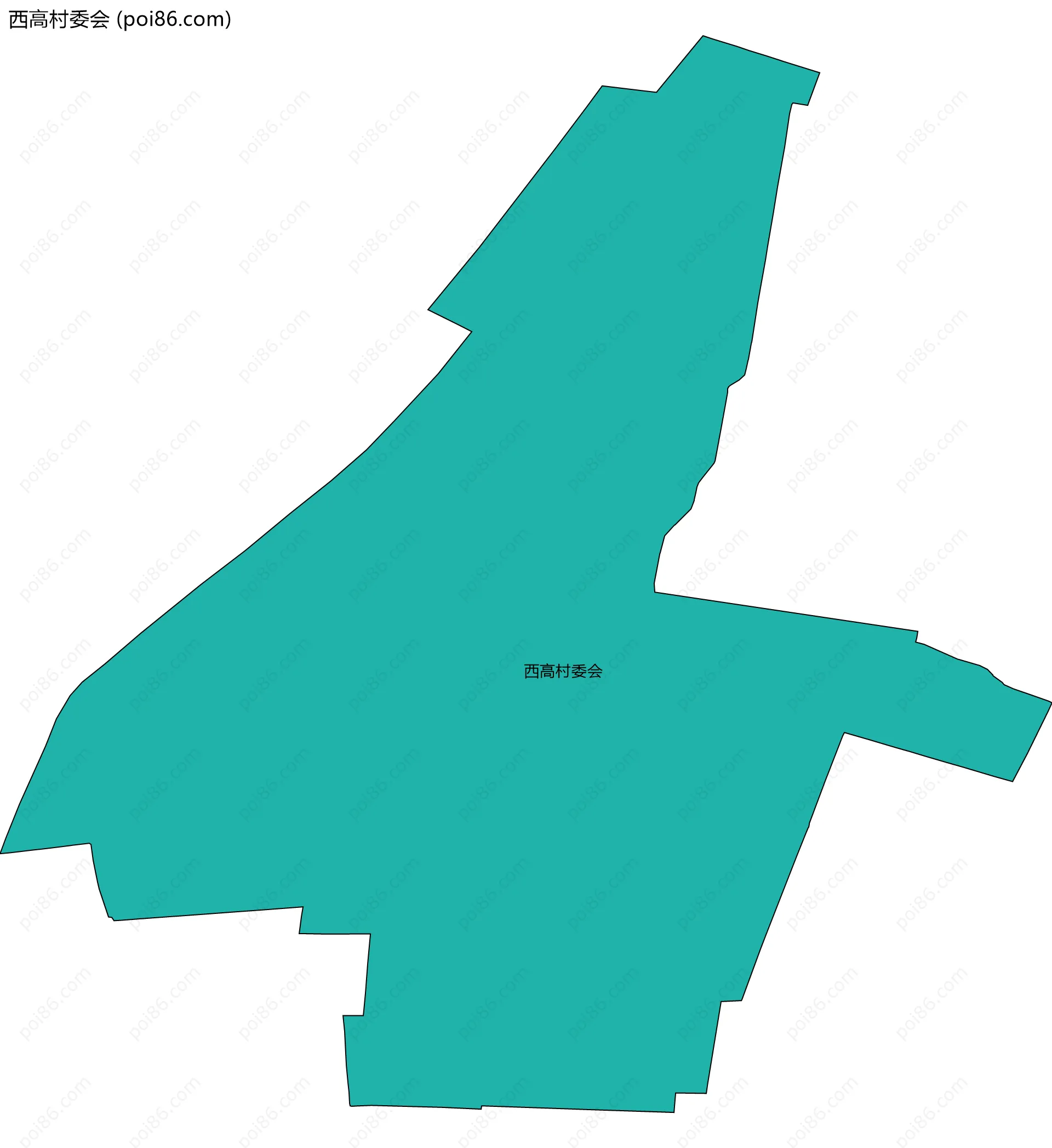 西高村委会边界地图