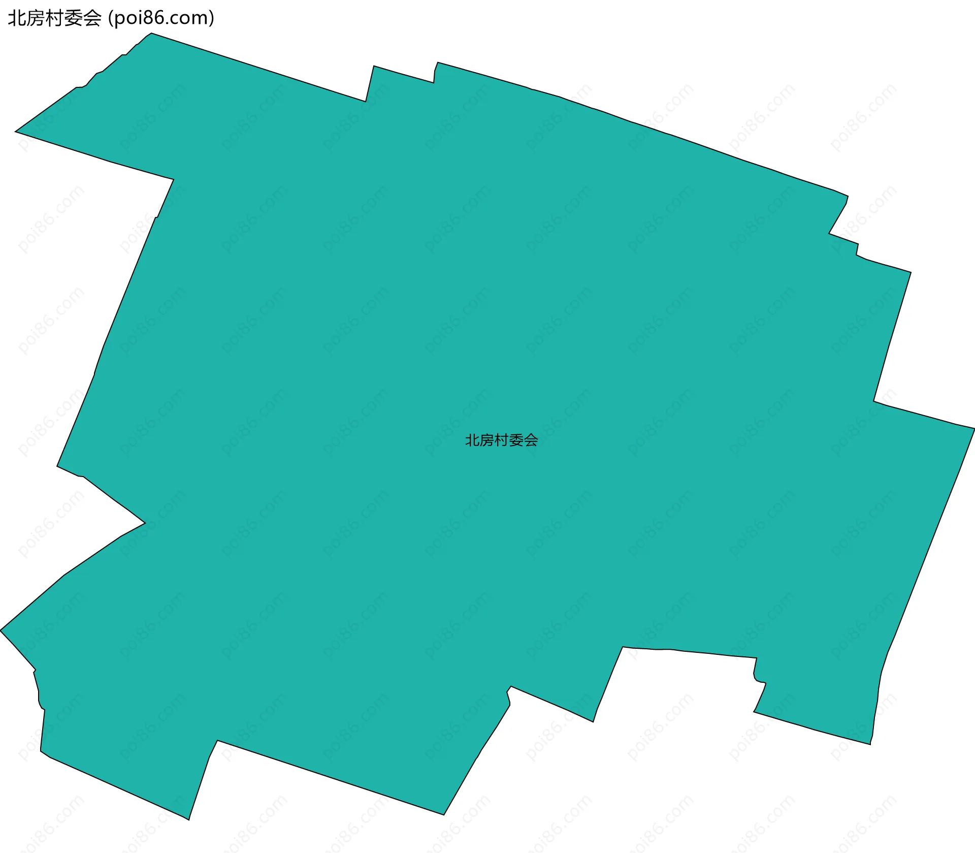 北房村委会边界地图