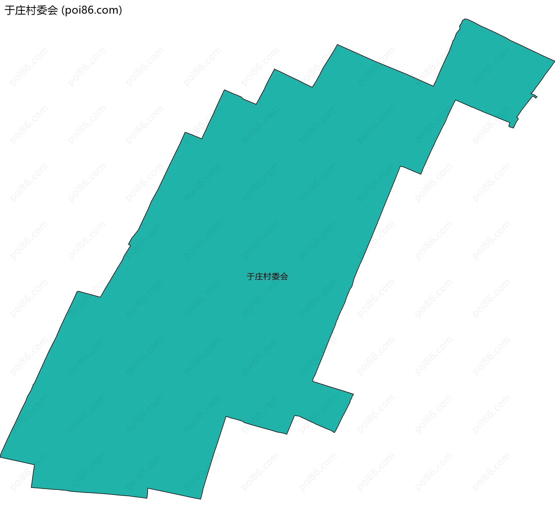 于庄村委会边界地图