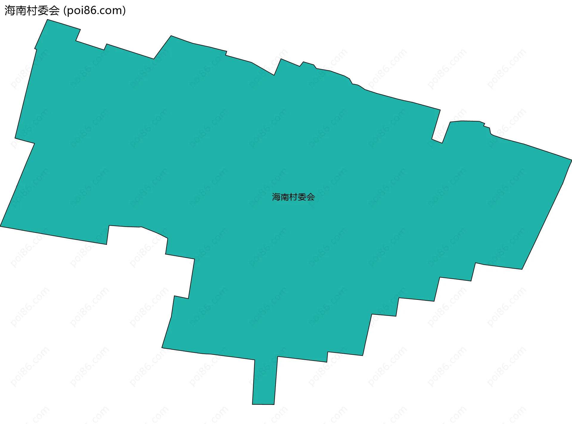 海南村委会边界地图