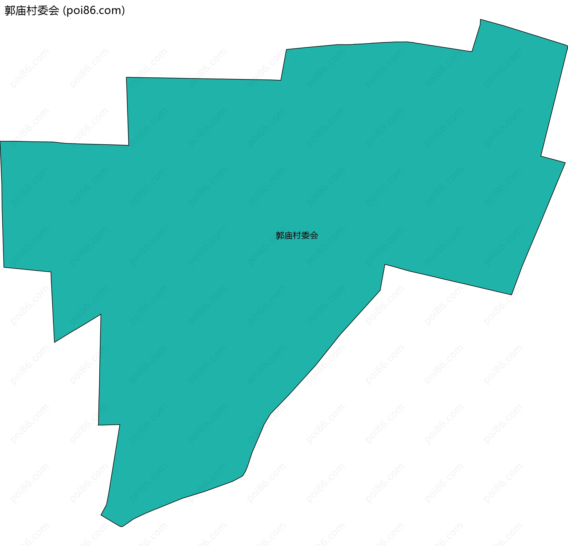 郭庙村委会边界地图