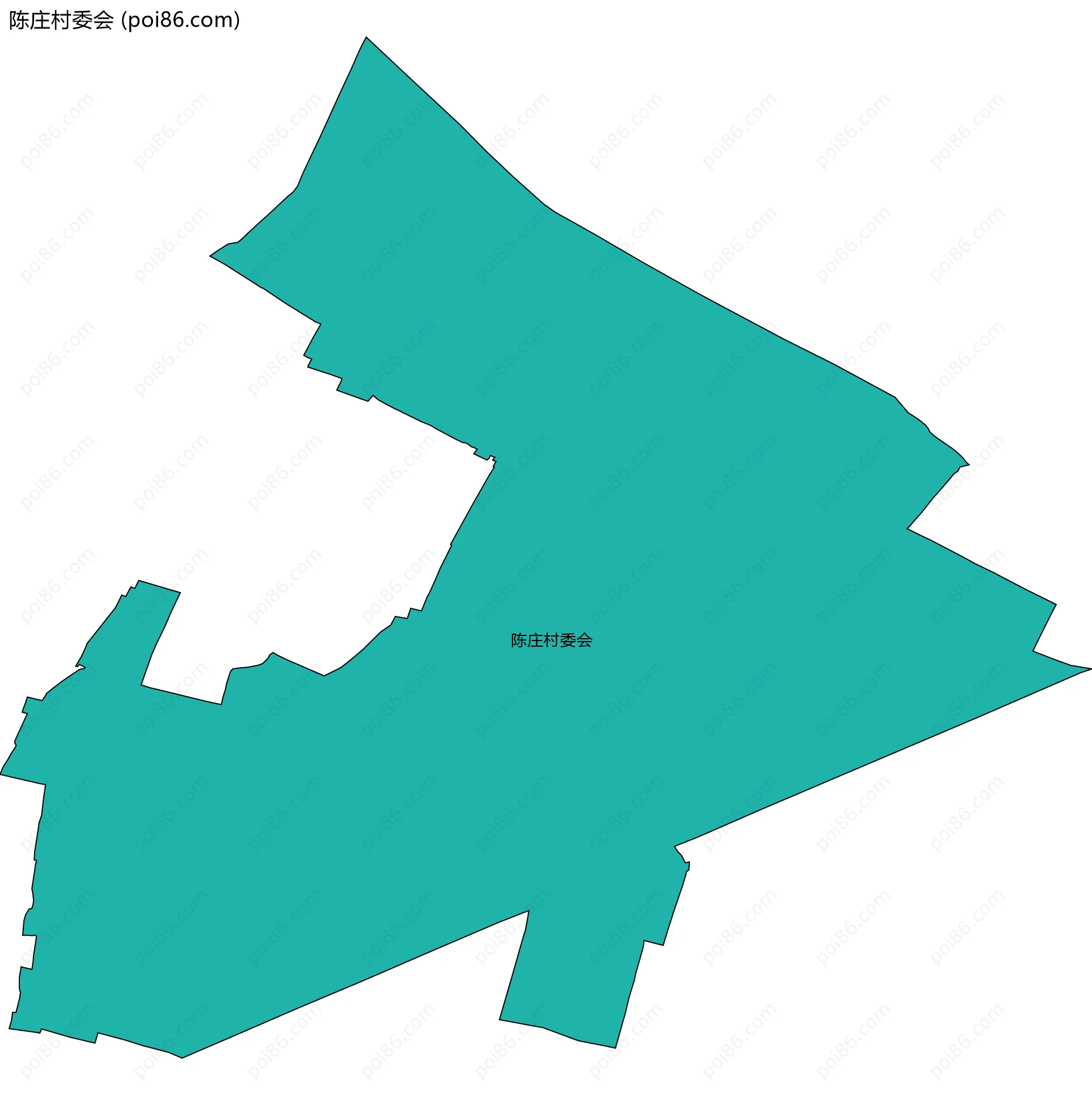 陈庄村委会边界地图