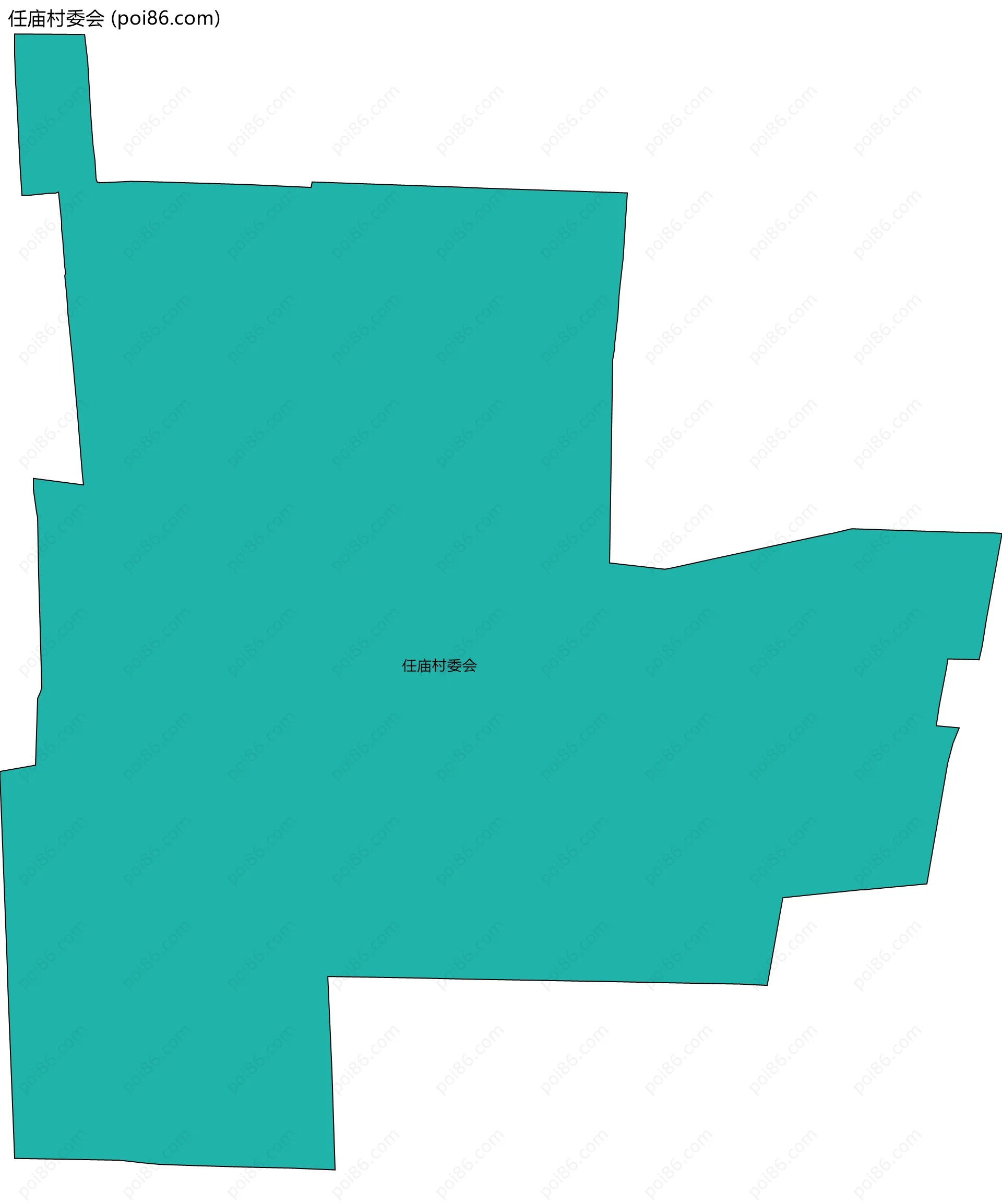 任庙村委会边界地图