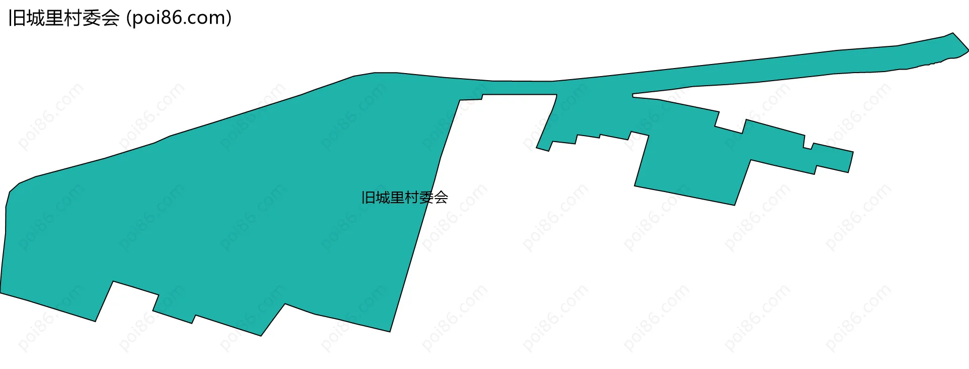 旧城里村委会边界地图