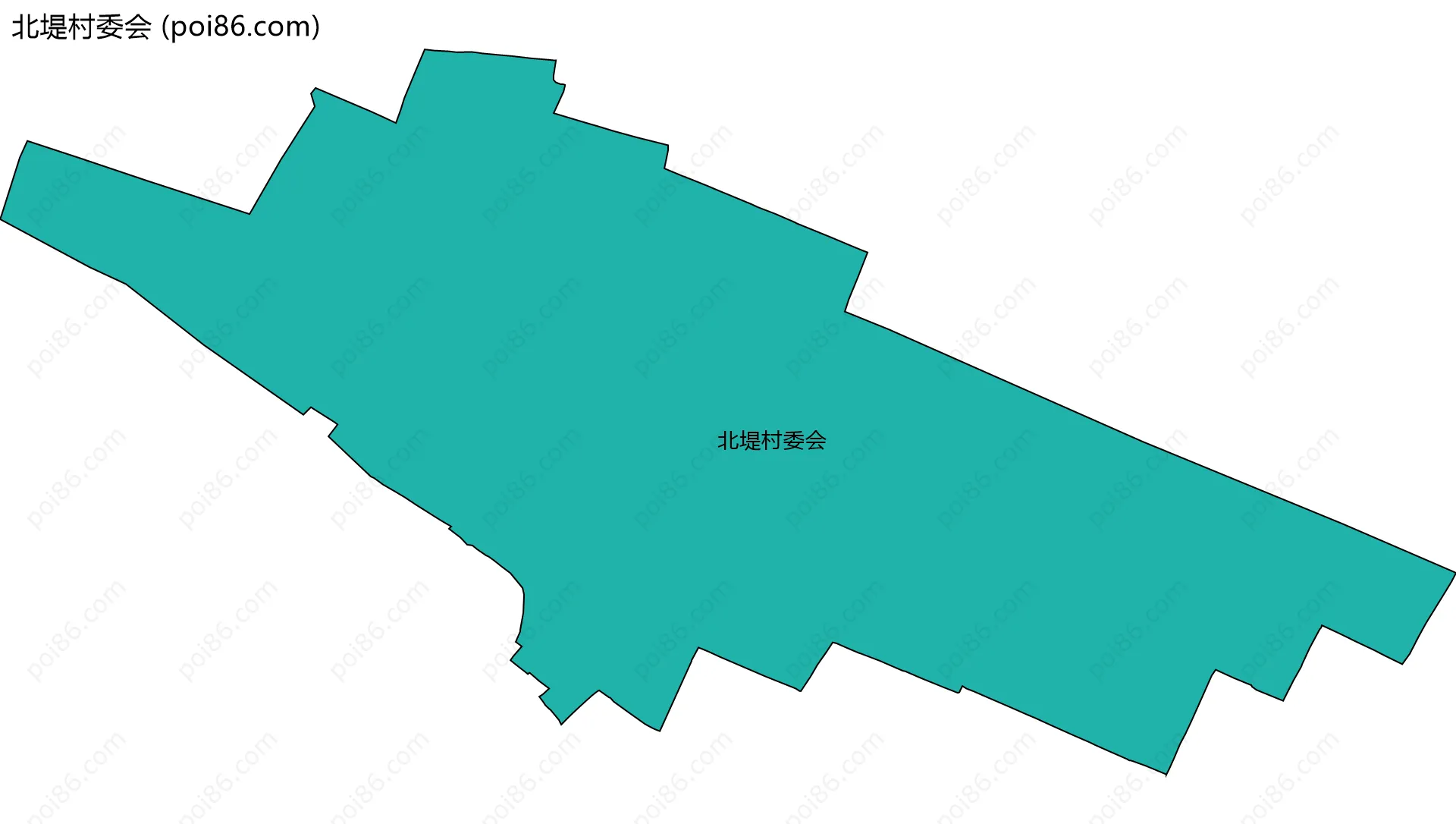 北堤村委会边界地图