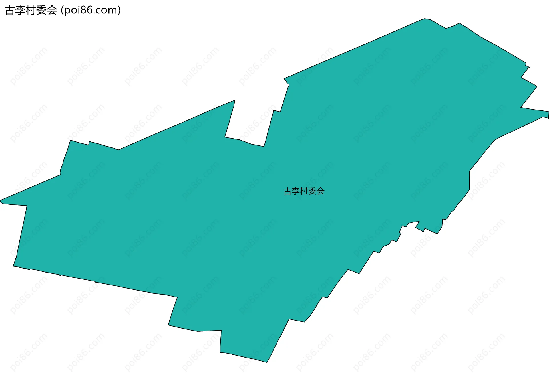 古李村委会边界地图