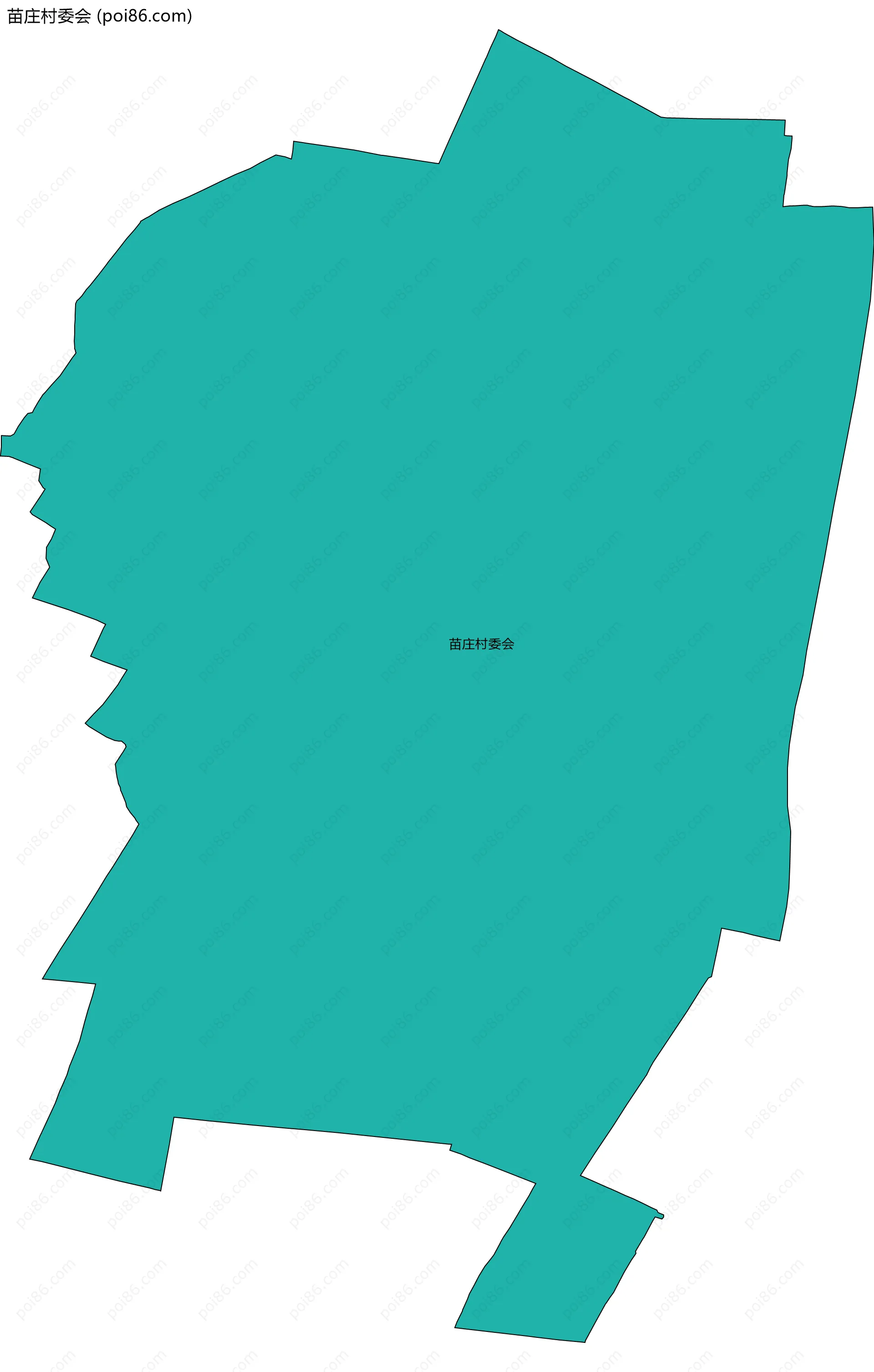 苗庄村委会边界地图