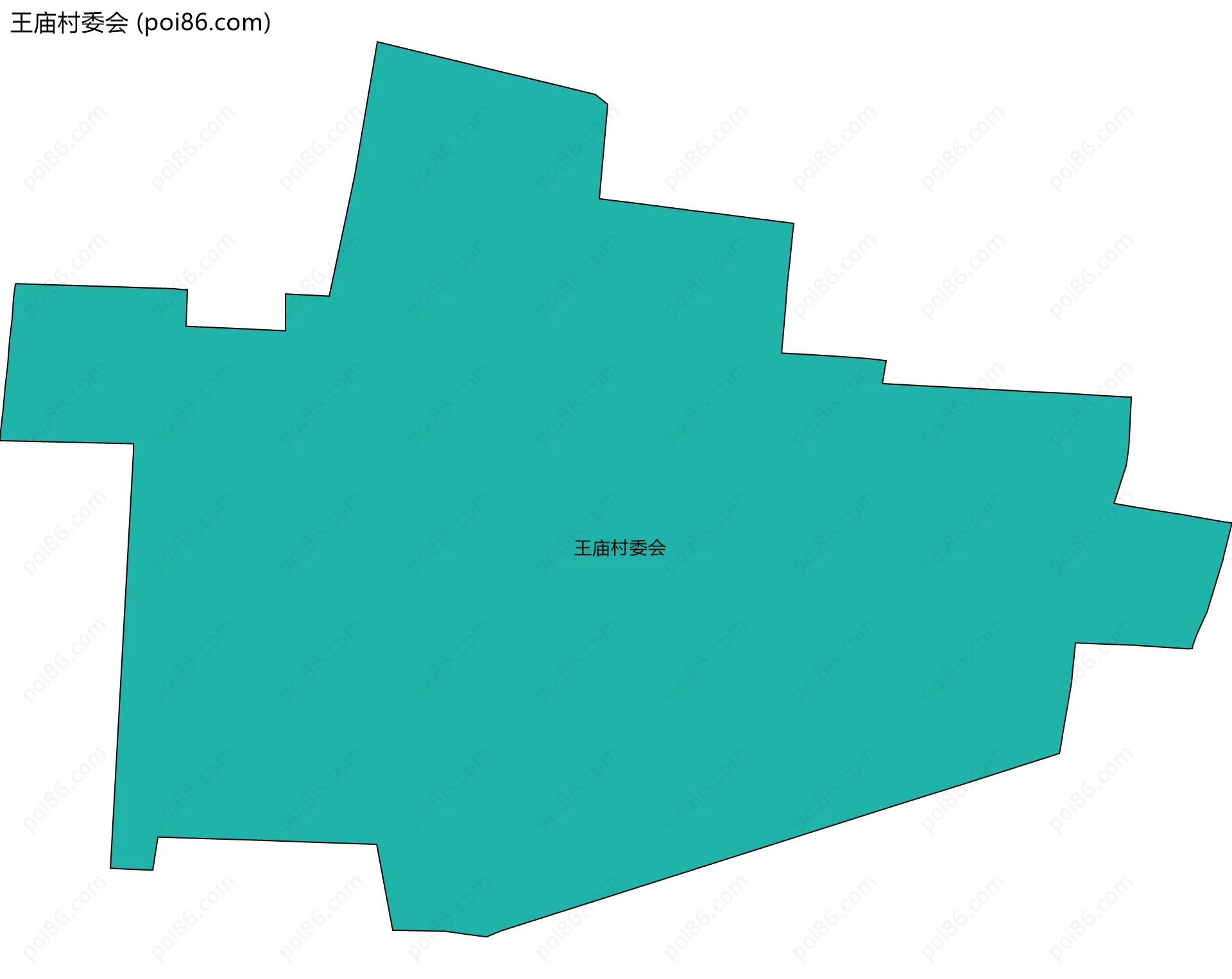 王庙村委会边界地图