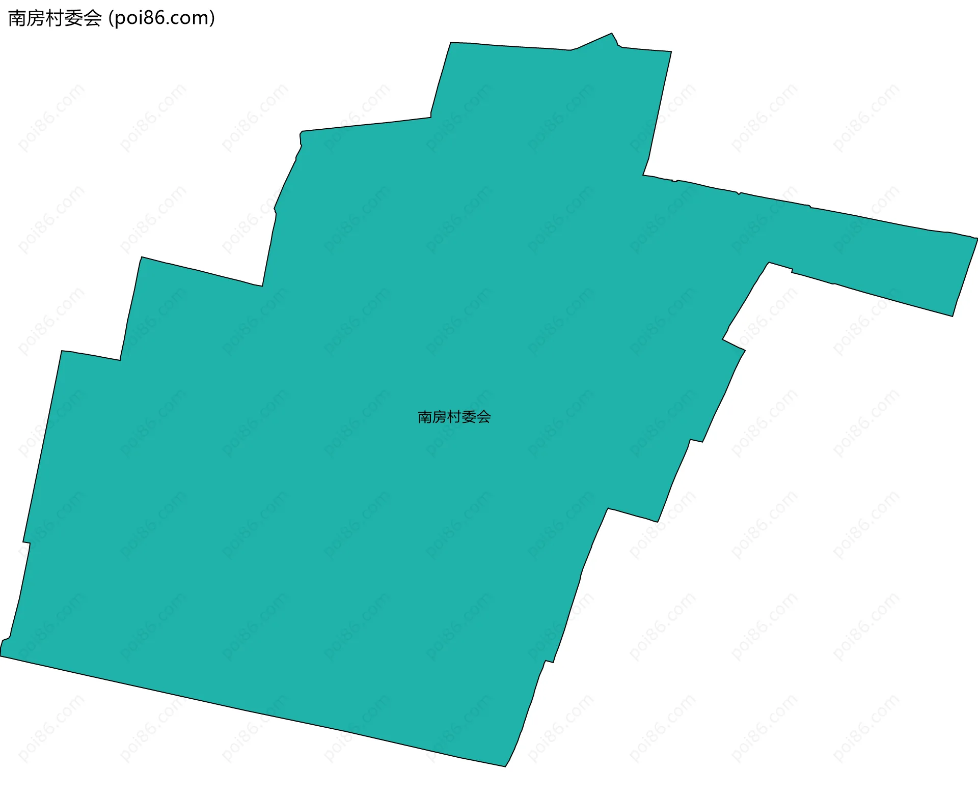 南房村委会边界地图