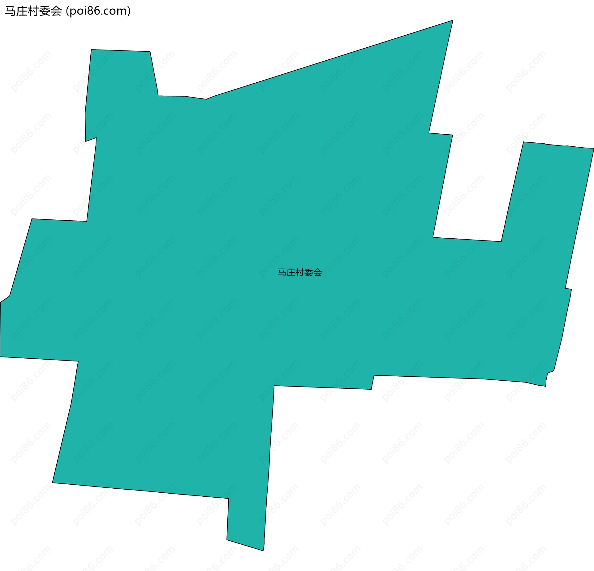 马庄村委会边界地图