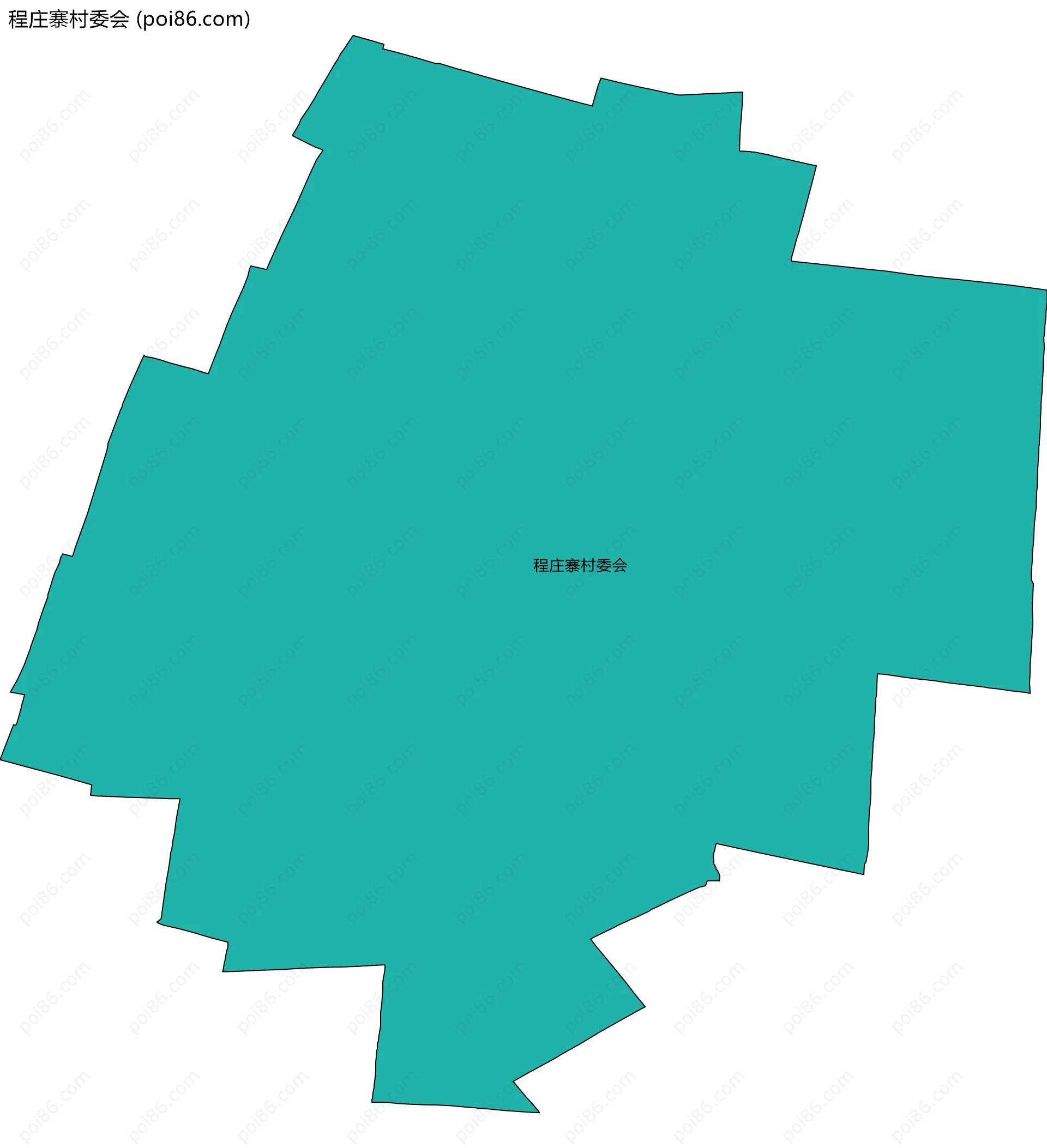 程庄寨村委会边界地图