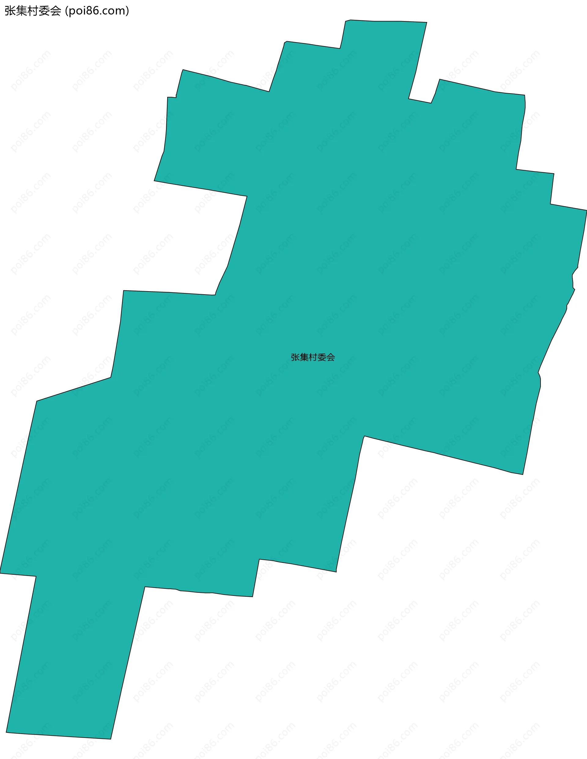 张集村委会边界地图