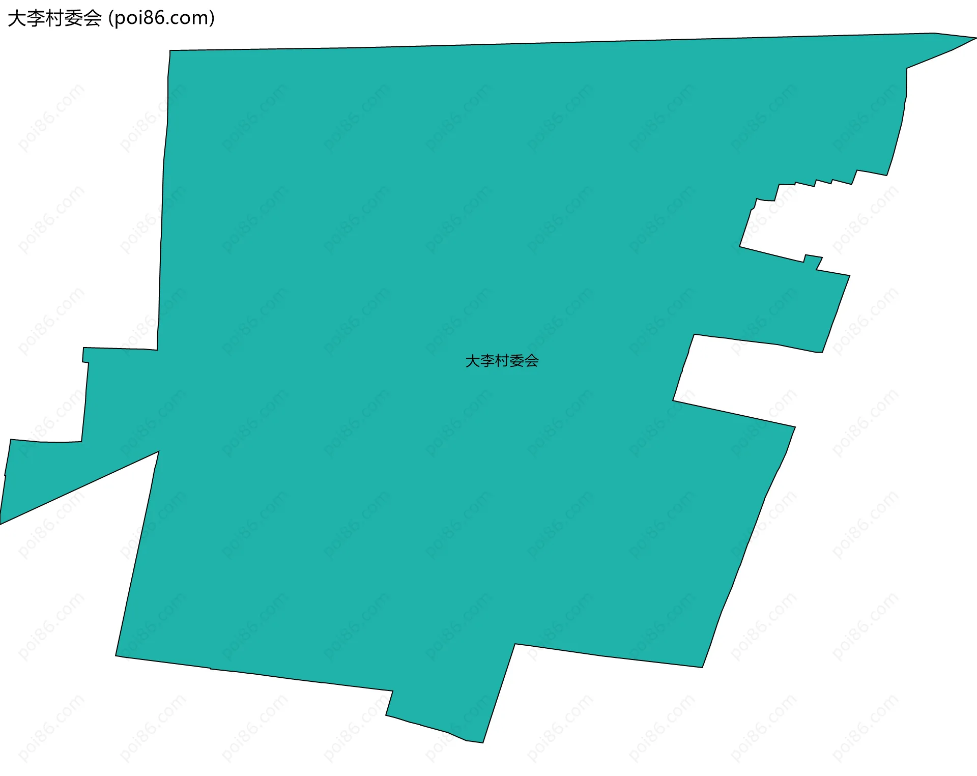 大李村委会边界地图