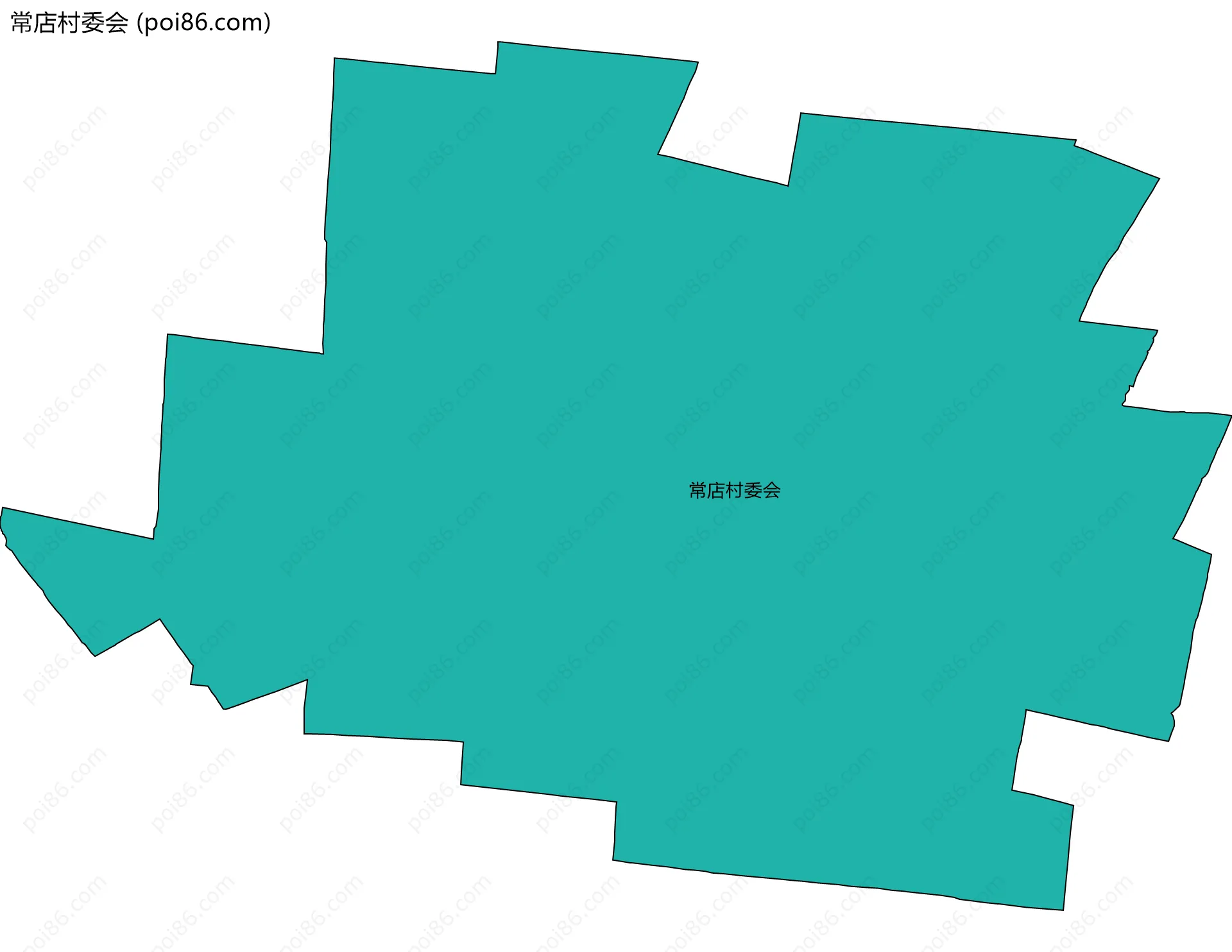 常店村委会边界地图