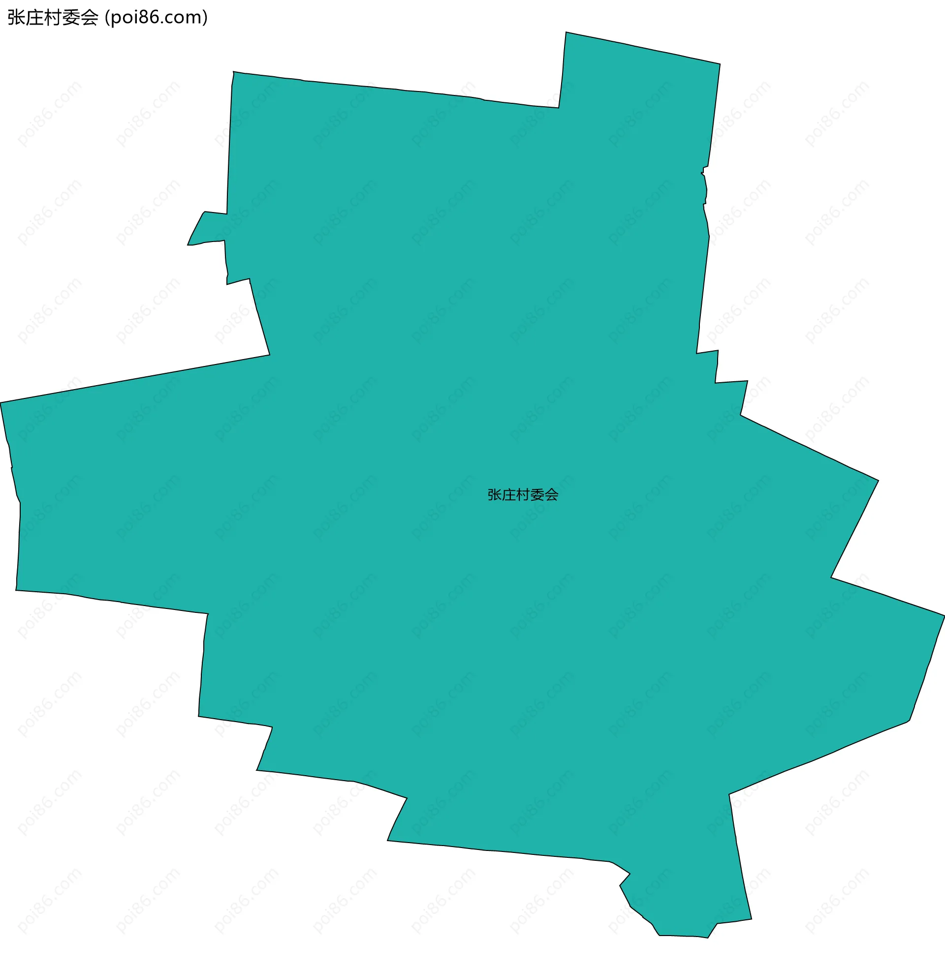 张庄村委会边界地图