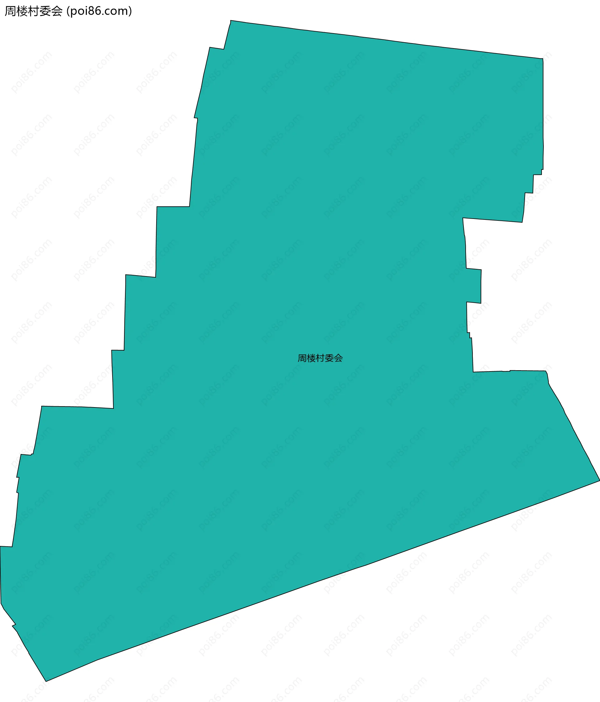 周楼村委会边界地图