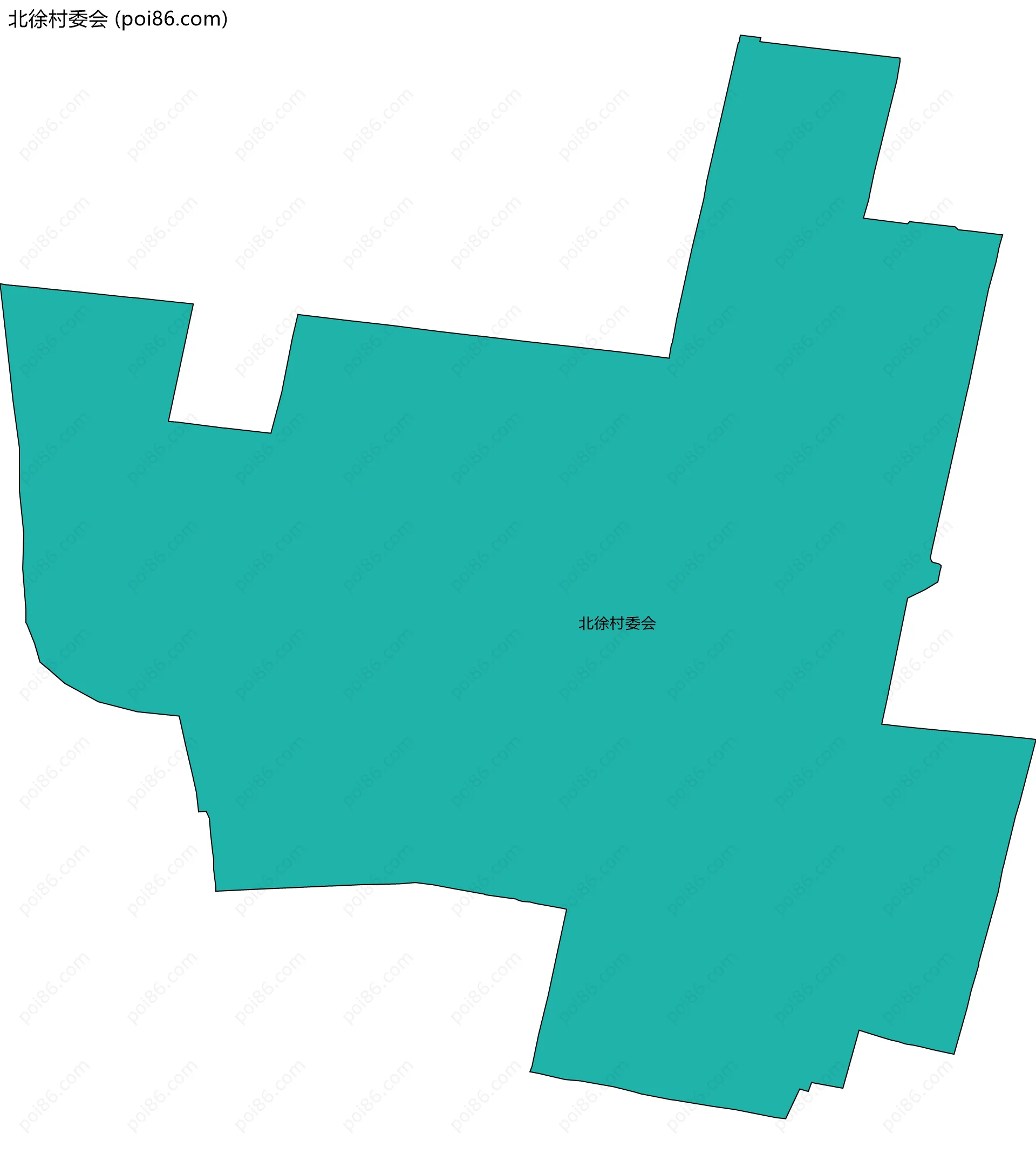 北徐村委会边界地图