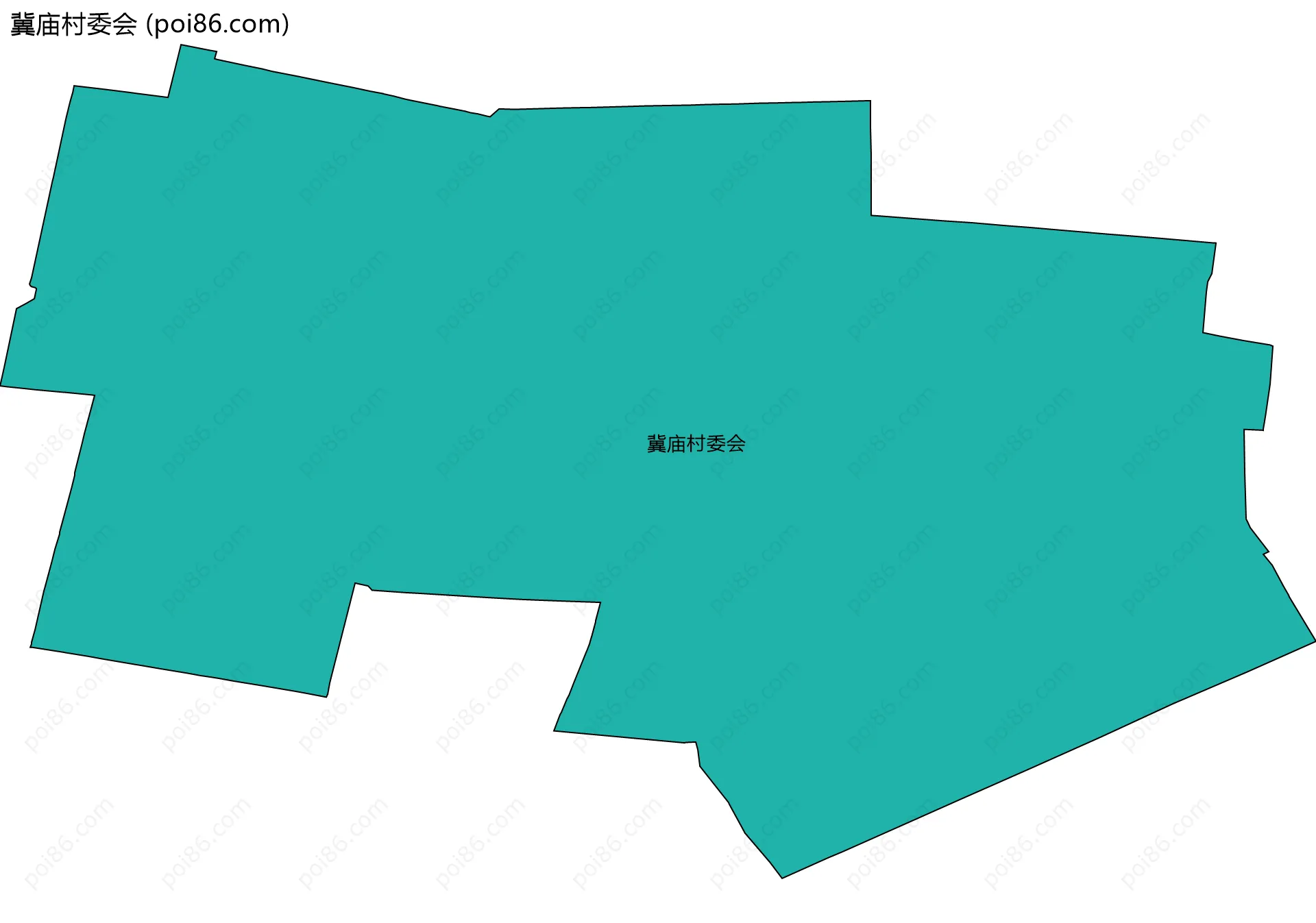 冀庙村委会边界地图