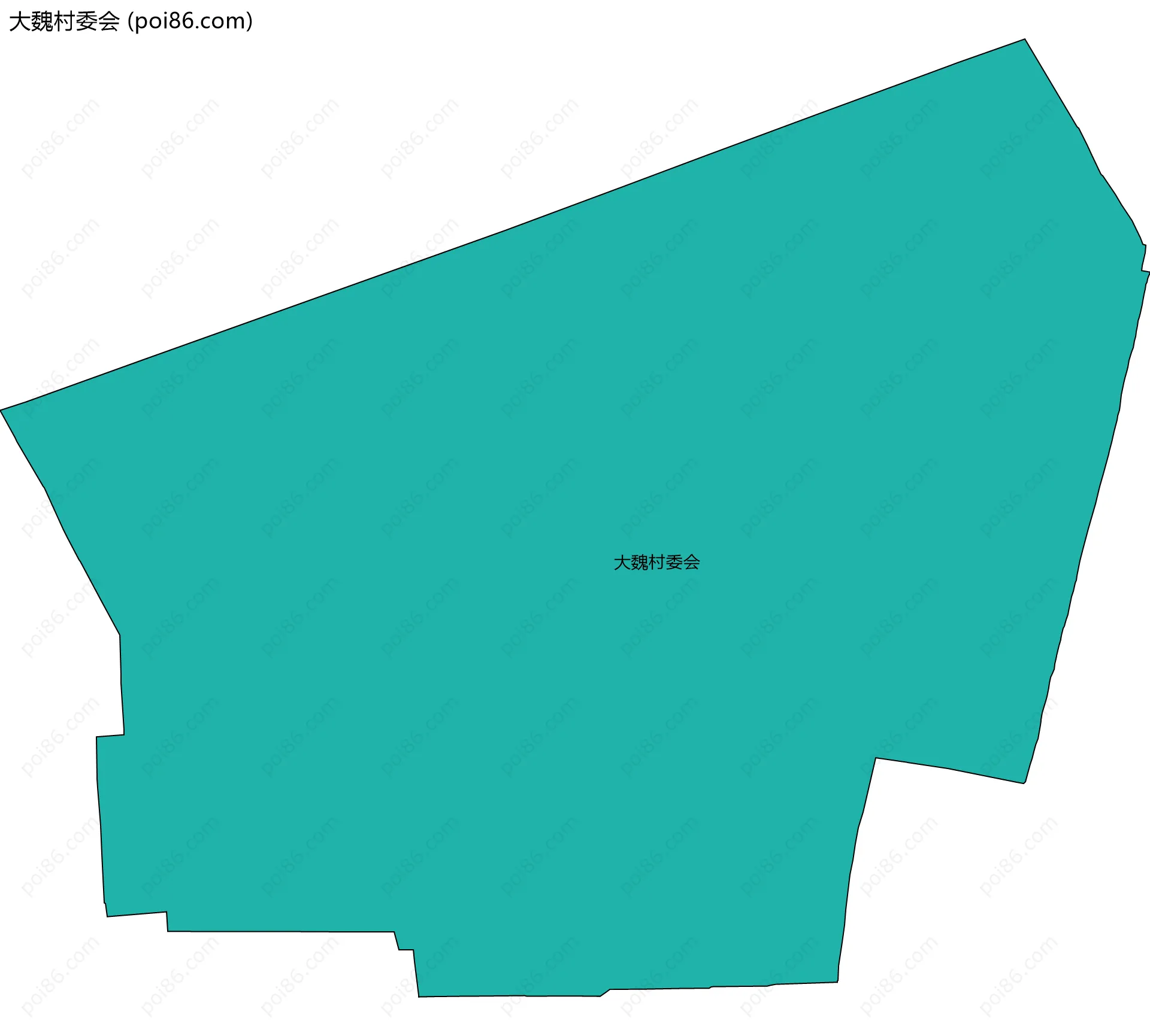大魏村委会边界地图