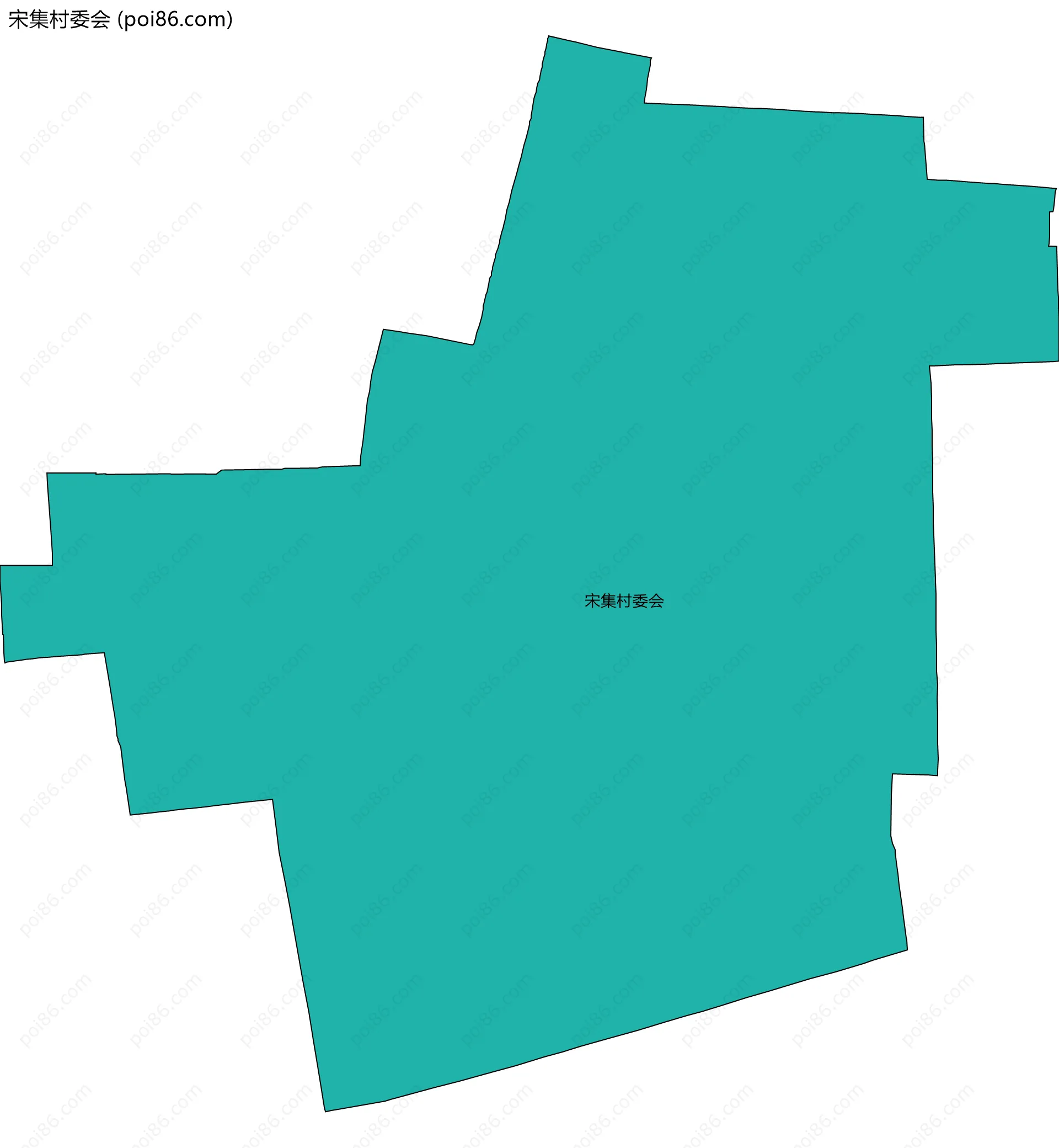 宋集村委会边界地图