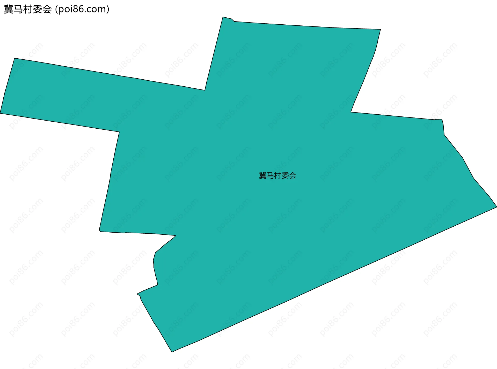 冀马村委会边界地图