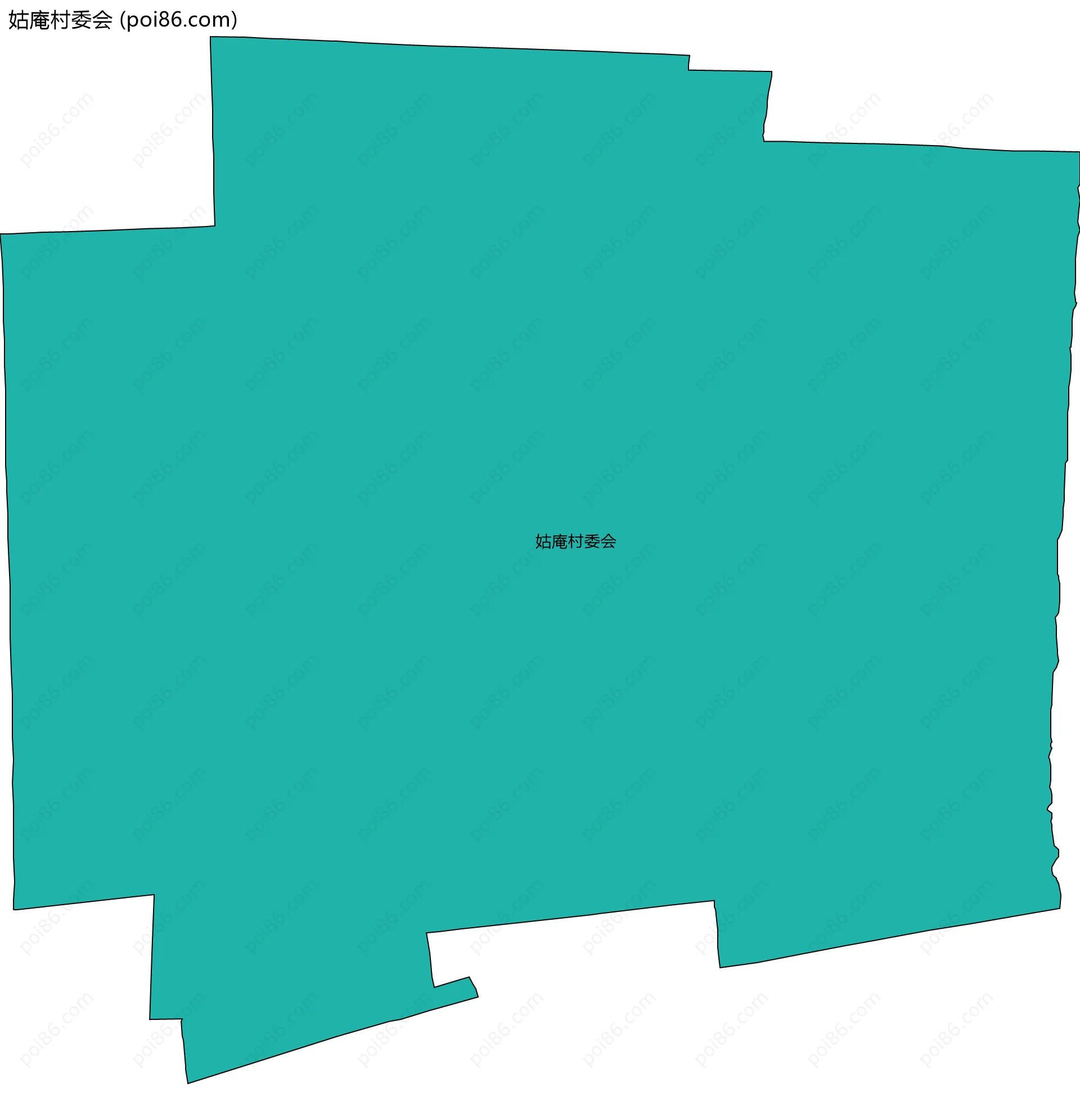 姑庵村委会边界地图