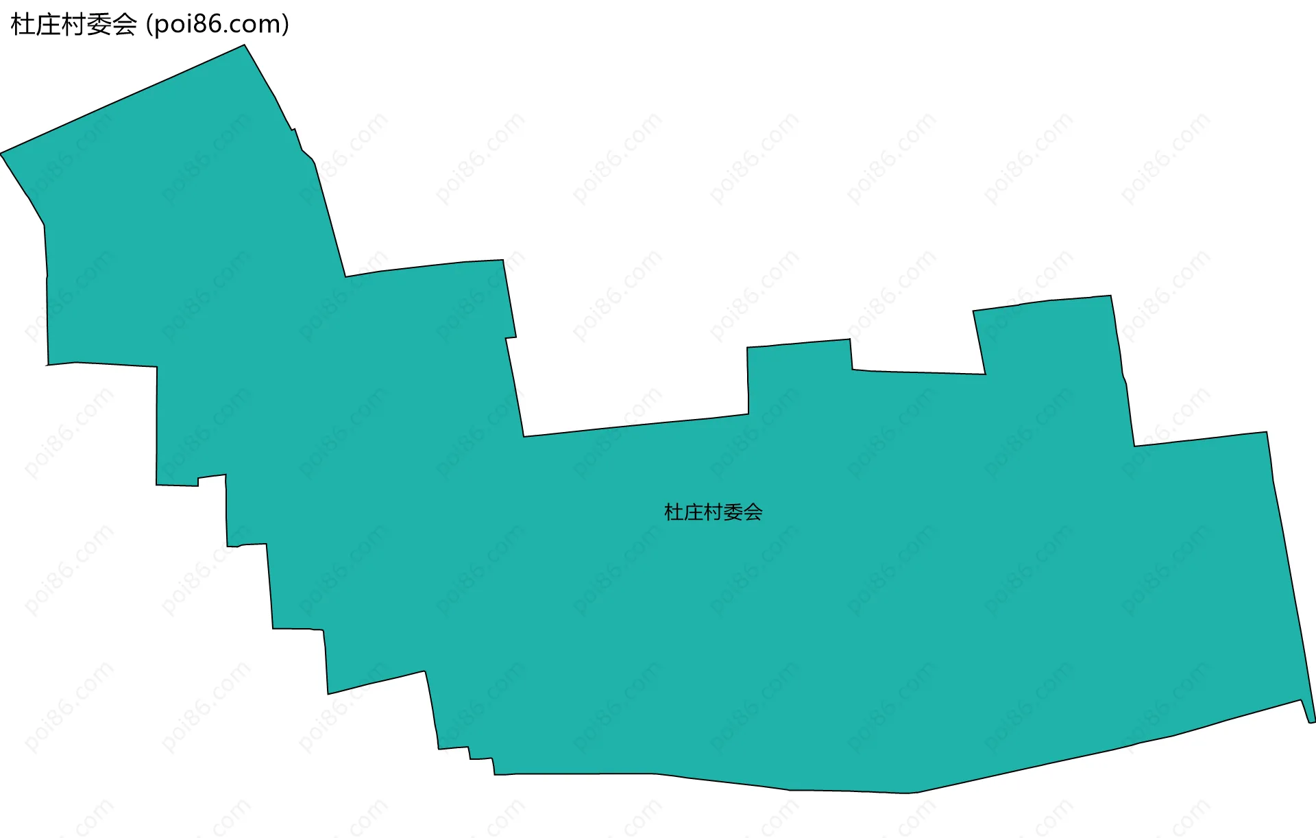 杜庄村委会边界地图