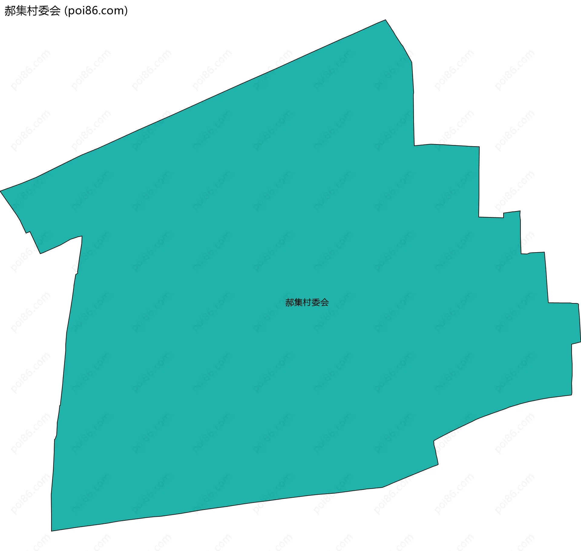 郝集村委会边界地图