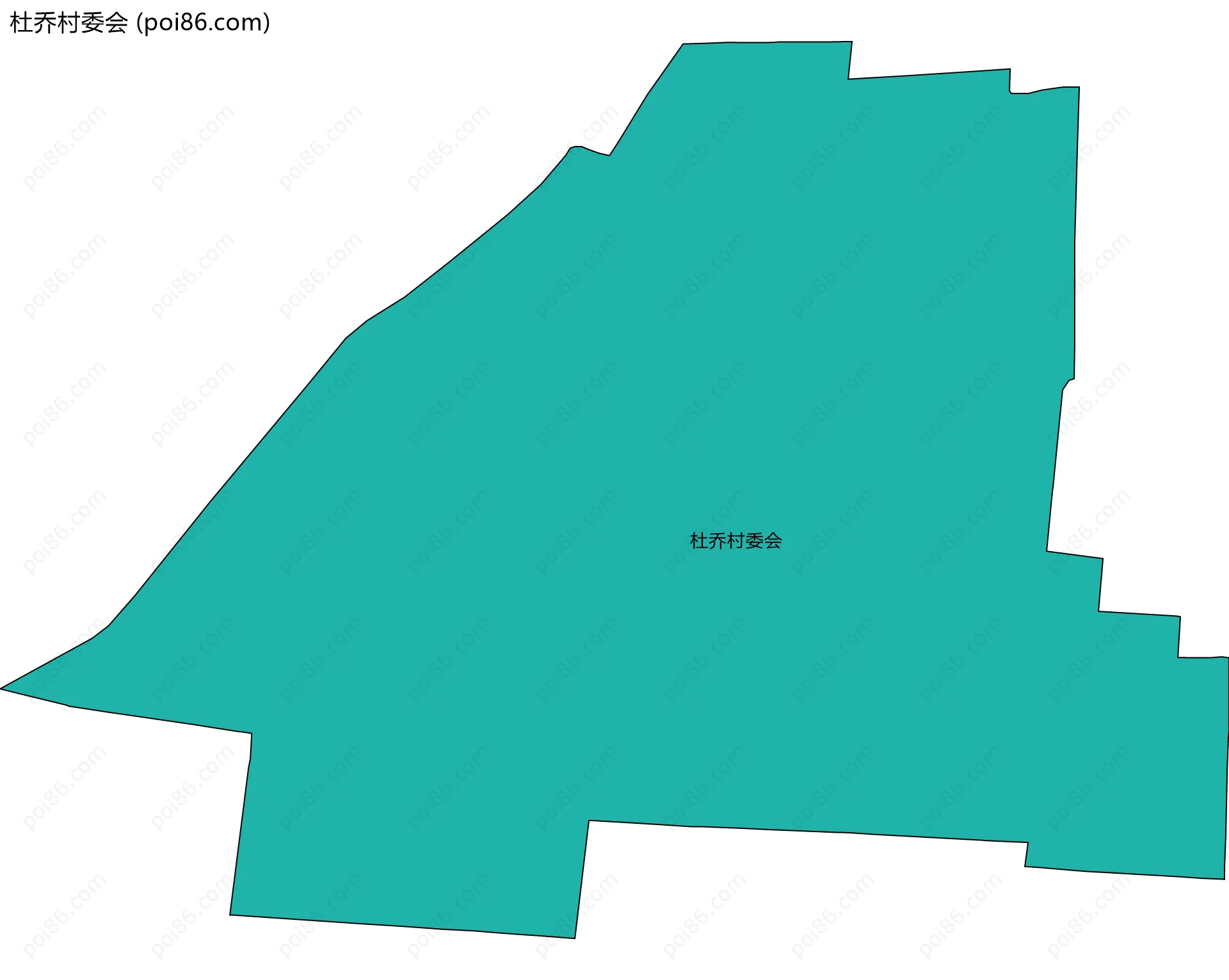 杜乔村委会边界地图