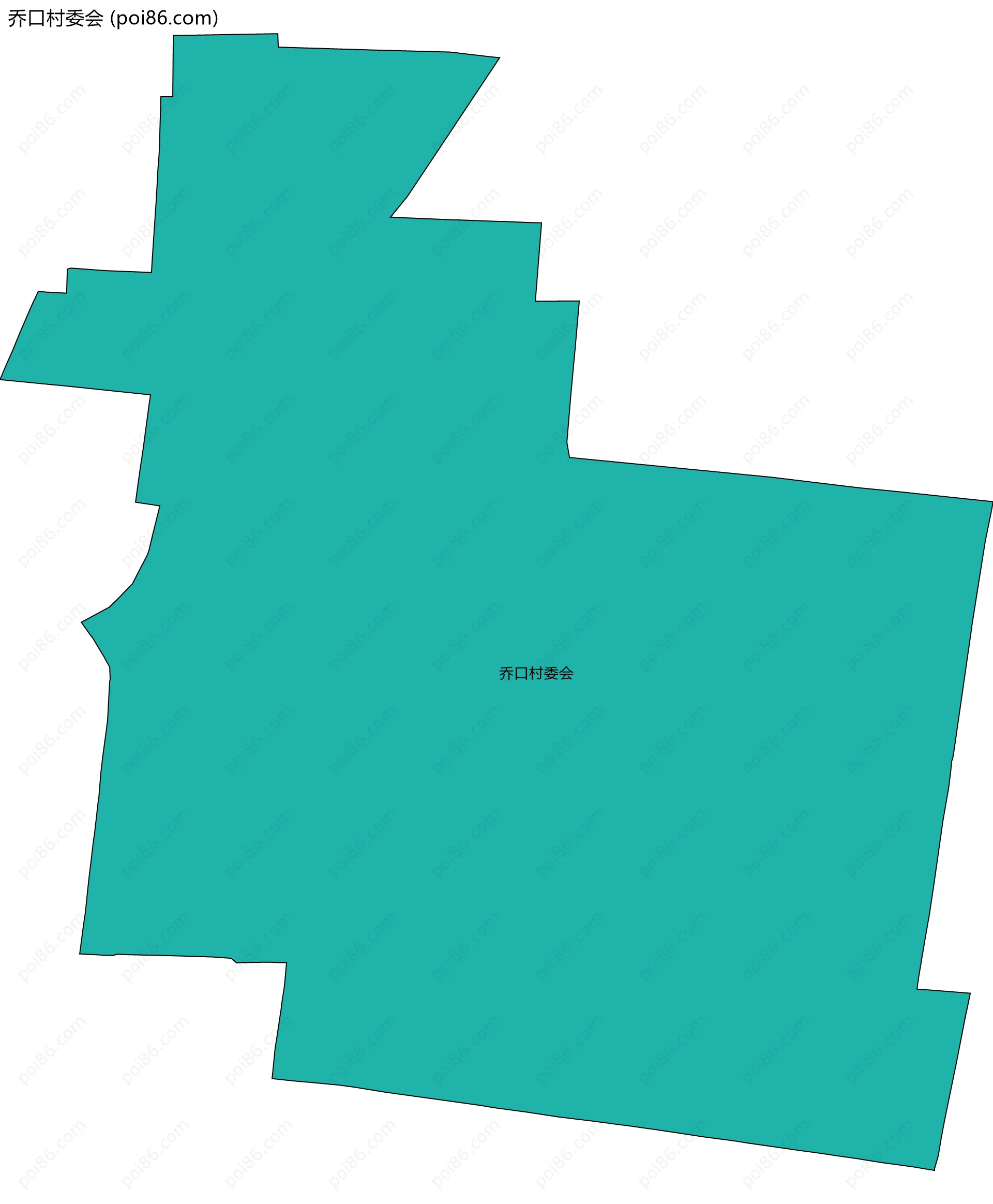 乔口村委会边界地图