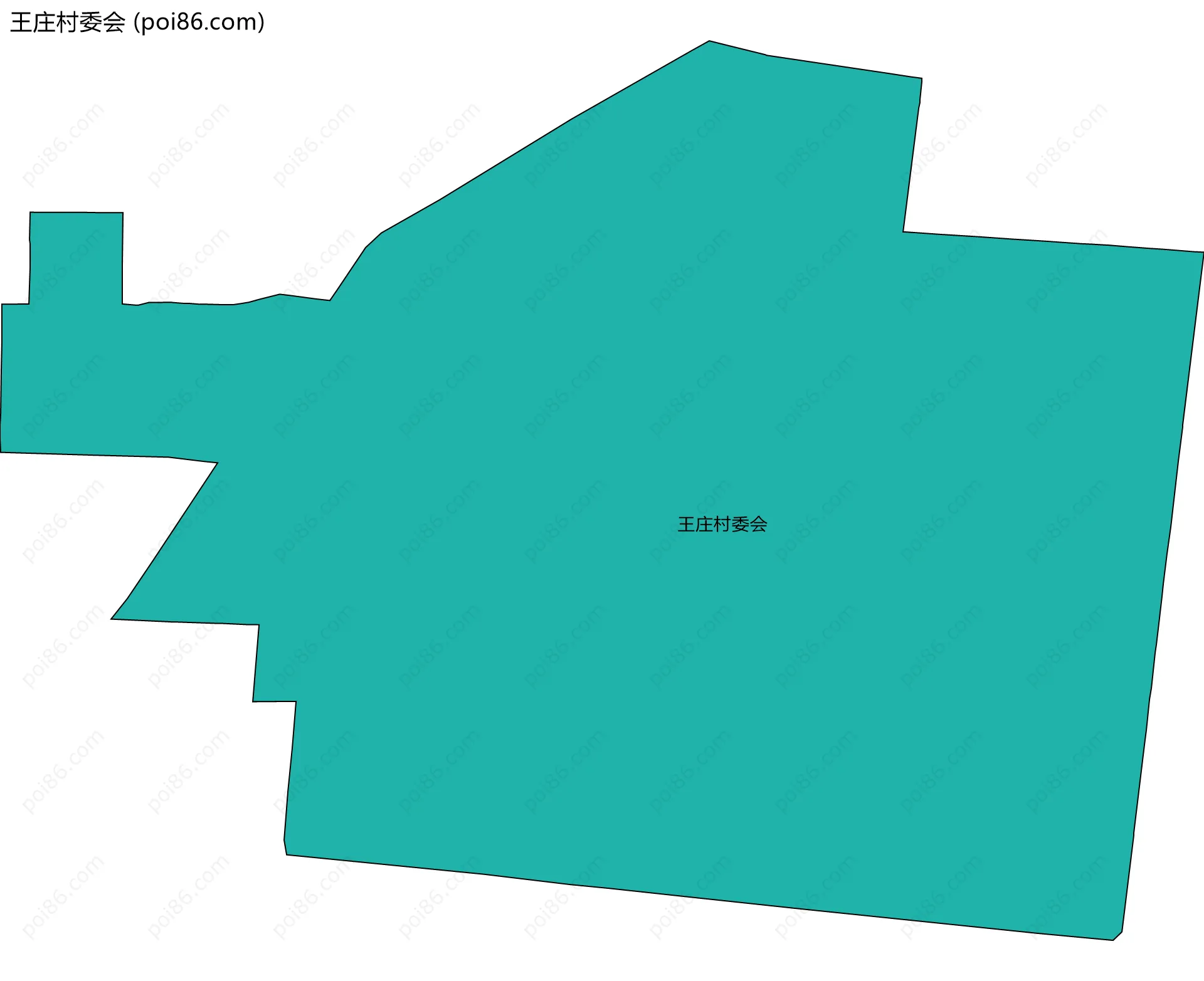 王庄村委会边界地图