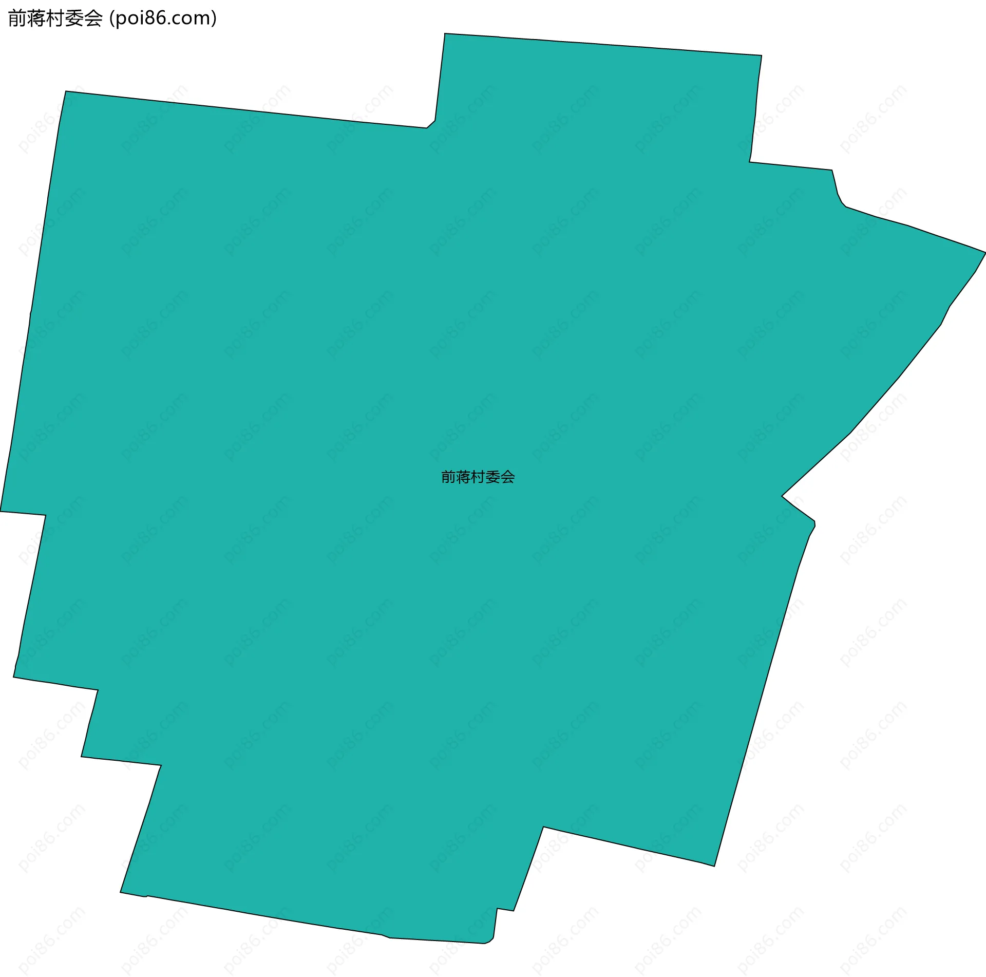 前蒋村委会边界地图