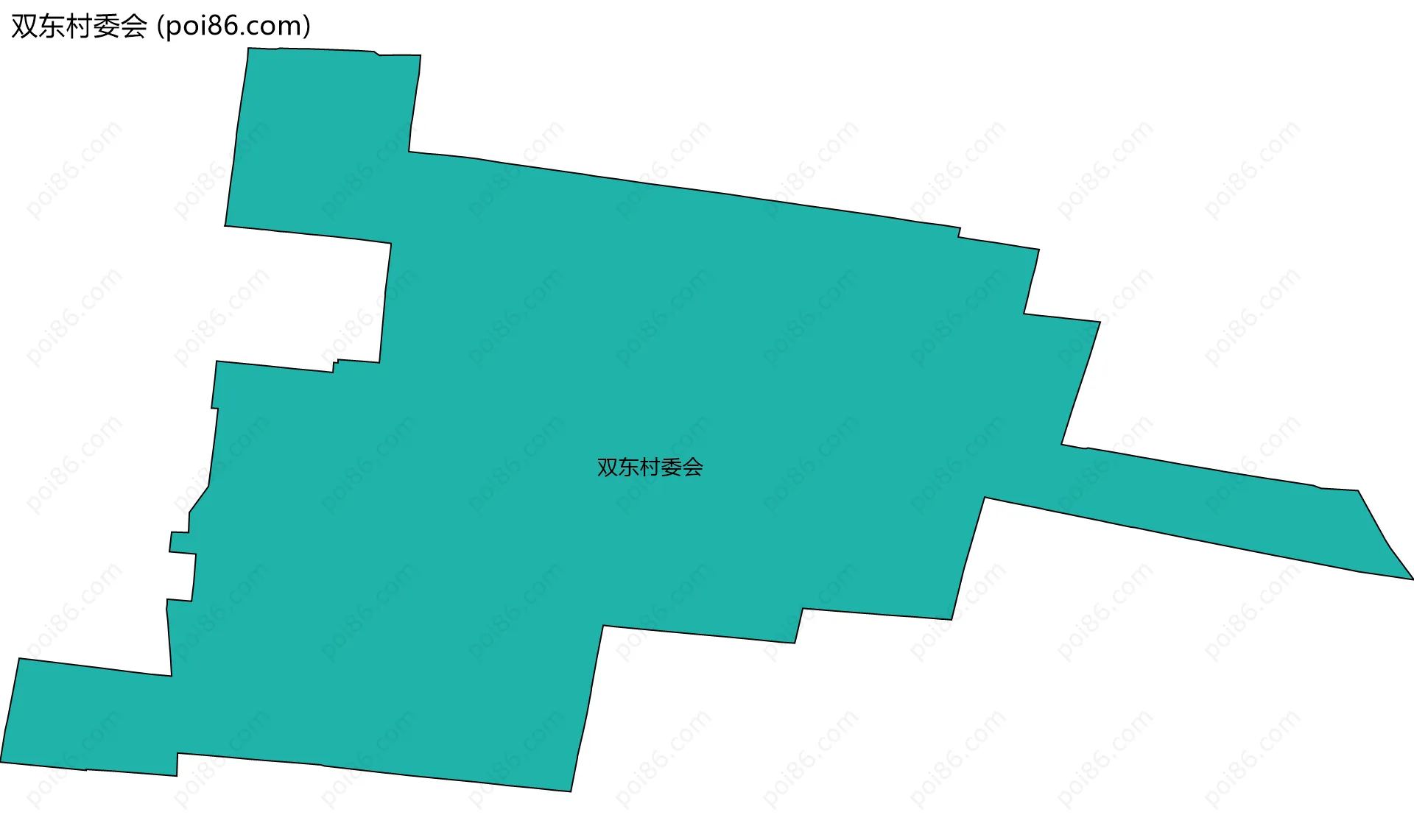 双东村委会边界地图