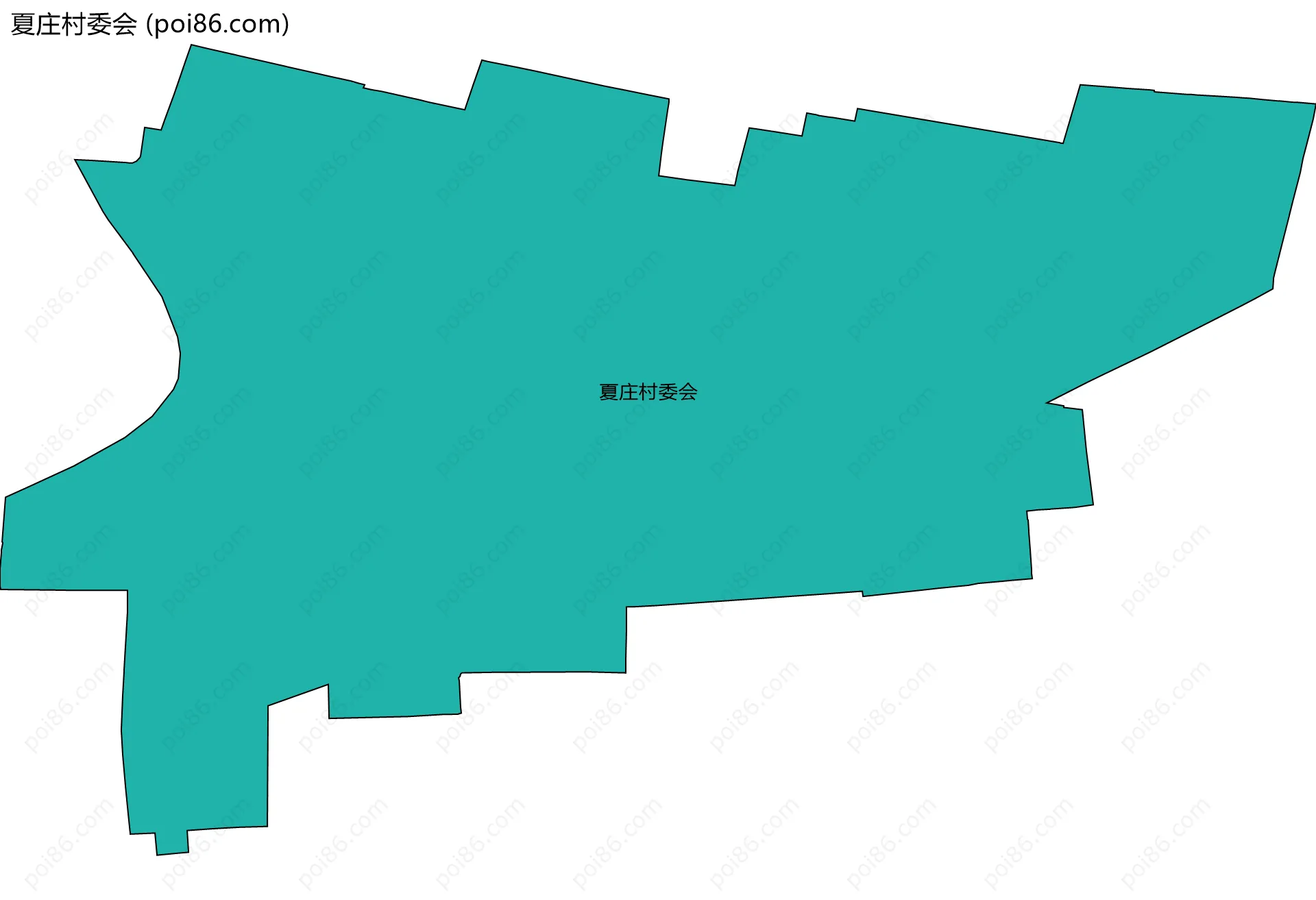 夏庄村委会边界地图