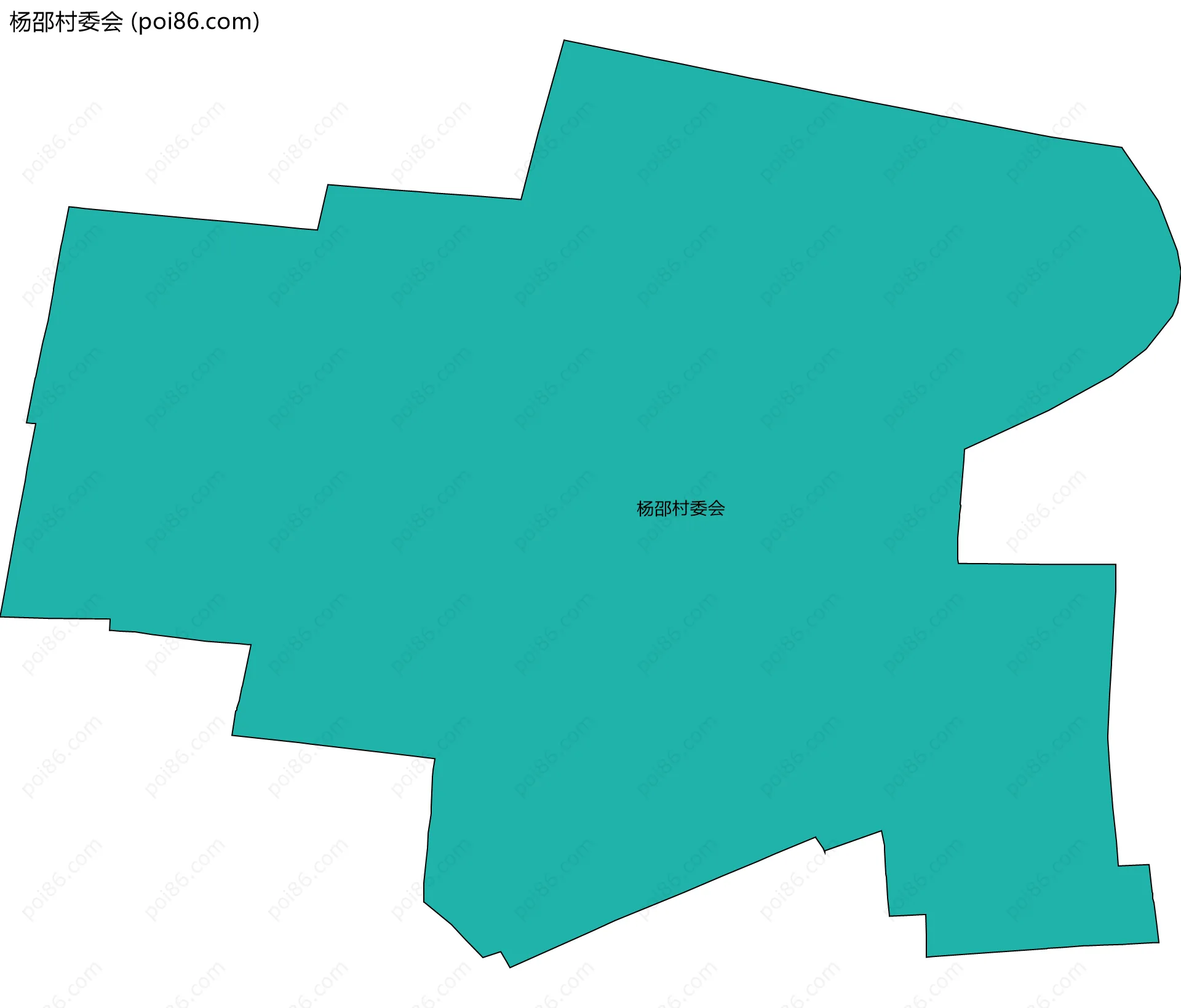 杨邵村委会边界地图
