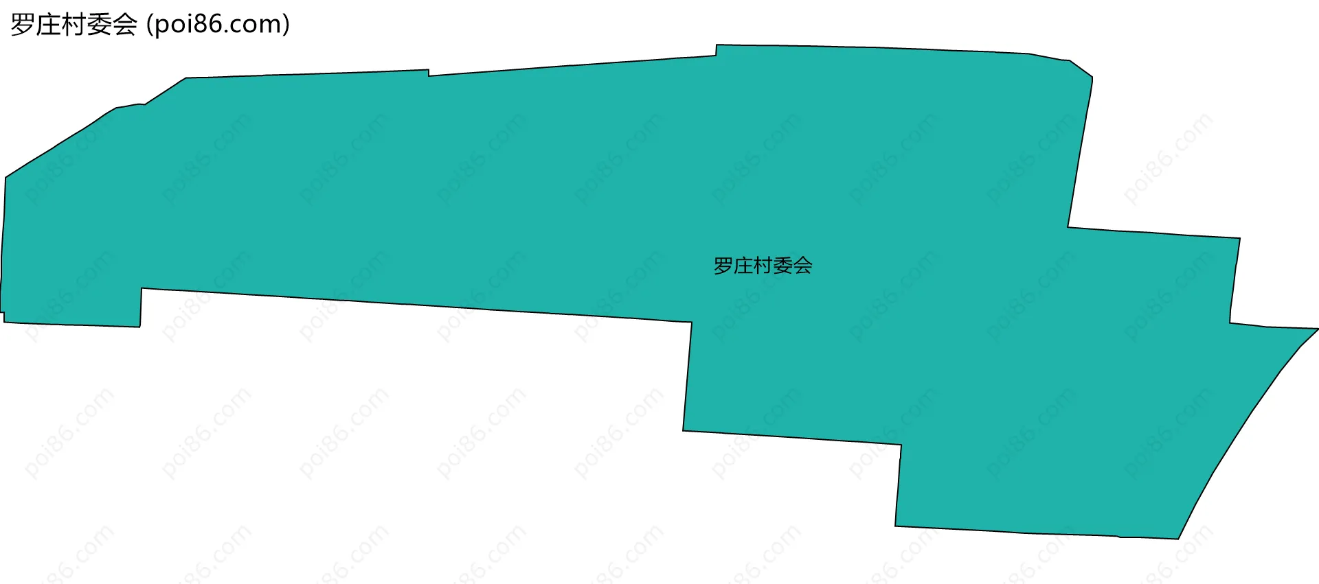罗庄村委会边界地图